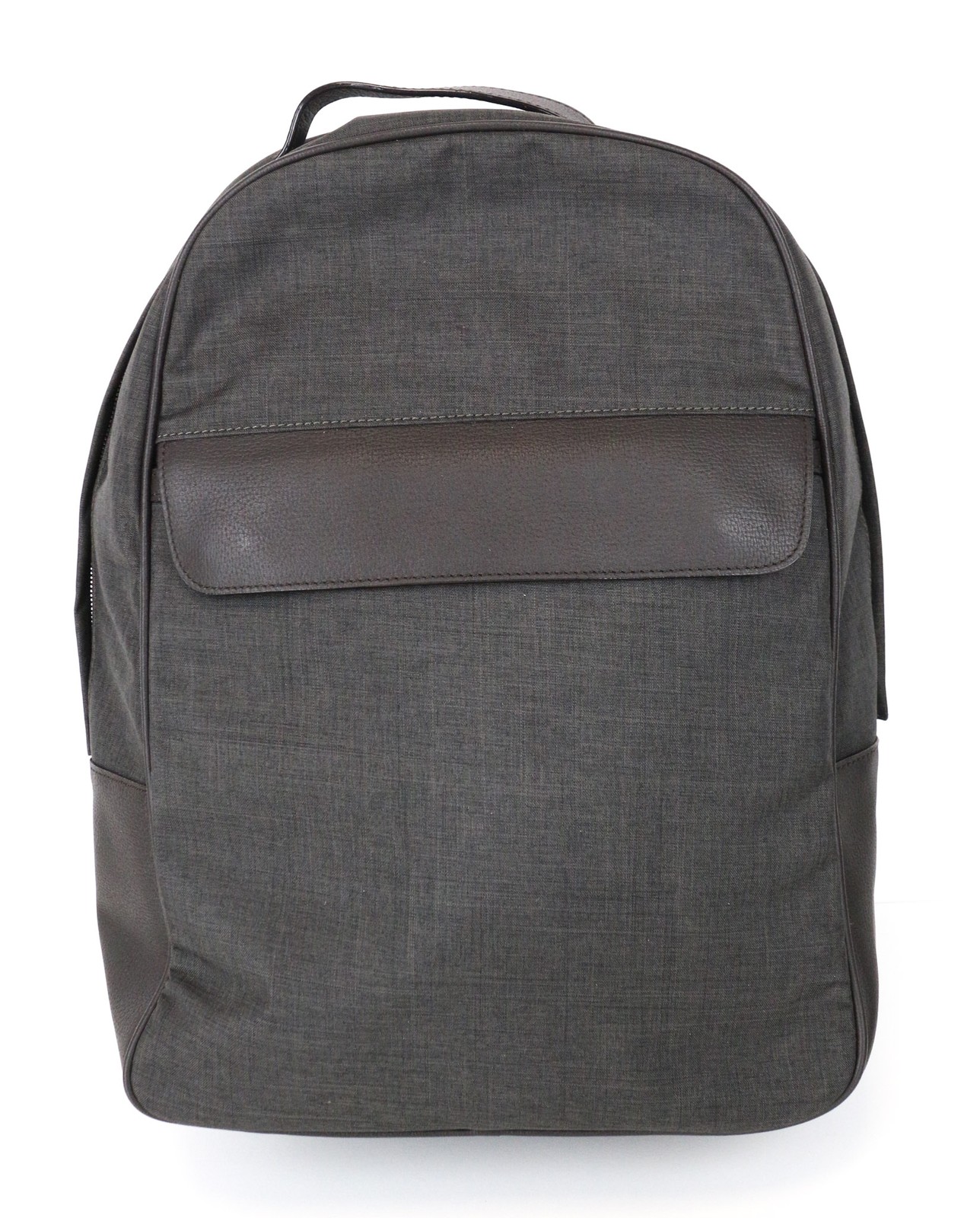 SUITSUPPLY Men’s Bag OS Brown Grey Leather Mix Casual Everyday Backpack
