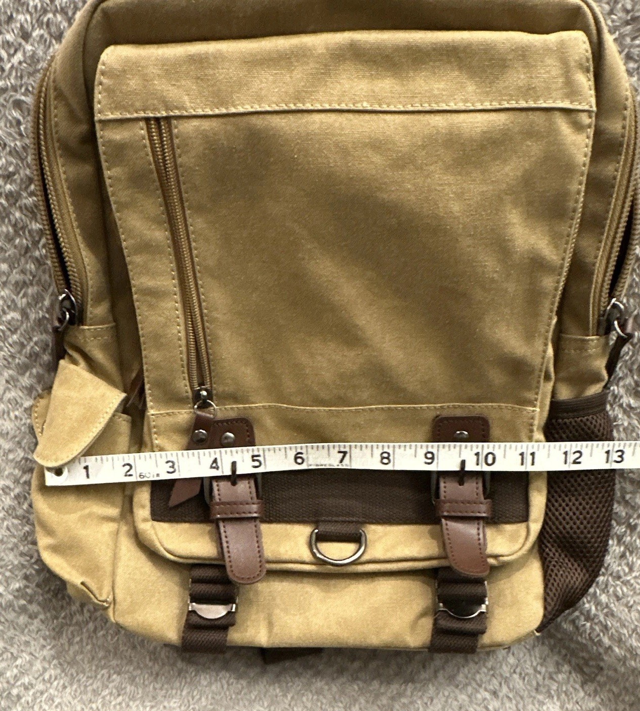 Beige Brown Crossbody Sling Bag Adjustable Strap – EXCELLENT CONDITION