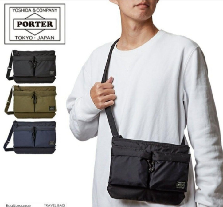 NEW PORTER Yoshida Bag Shoulder Bag FORCE Black 855-05458 Made in Japan