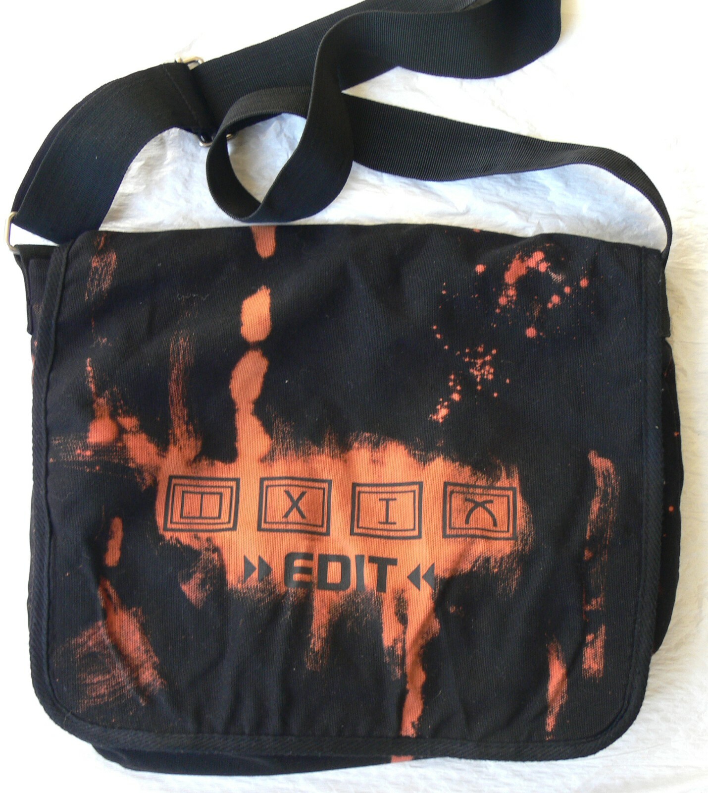 Edit Audio Messenger Bag – FREE SHIP -DAW Crossfade Symbols-RARE- Medium size