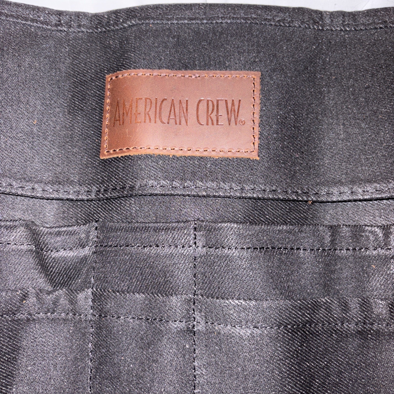 American Crew Toiletry Bag Shaving Kit Travel Case Distressed