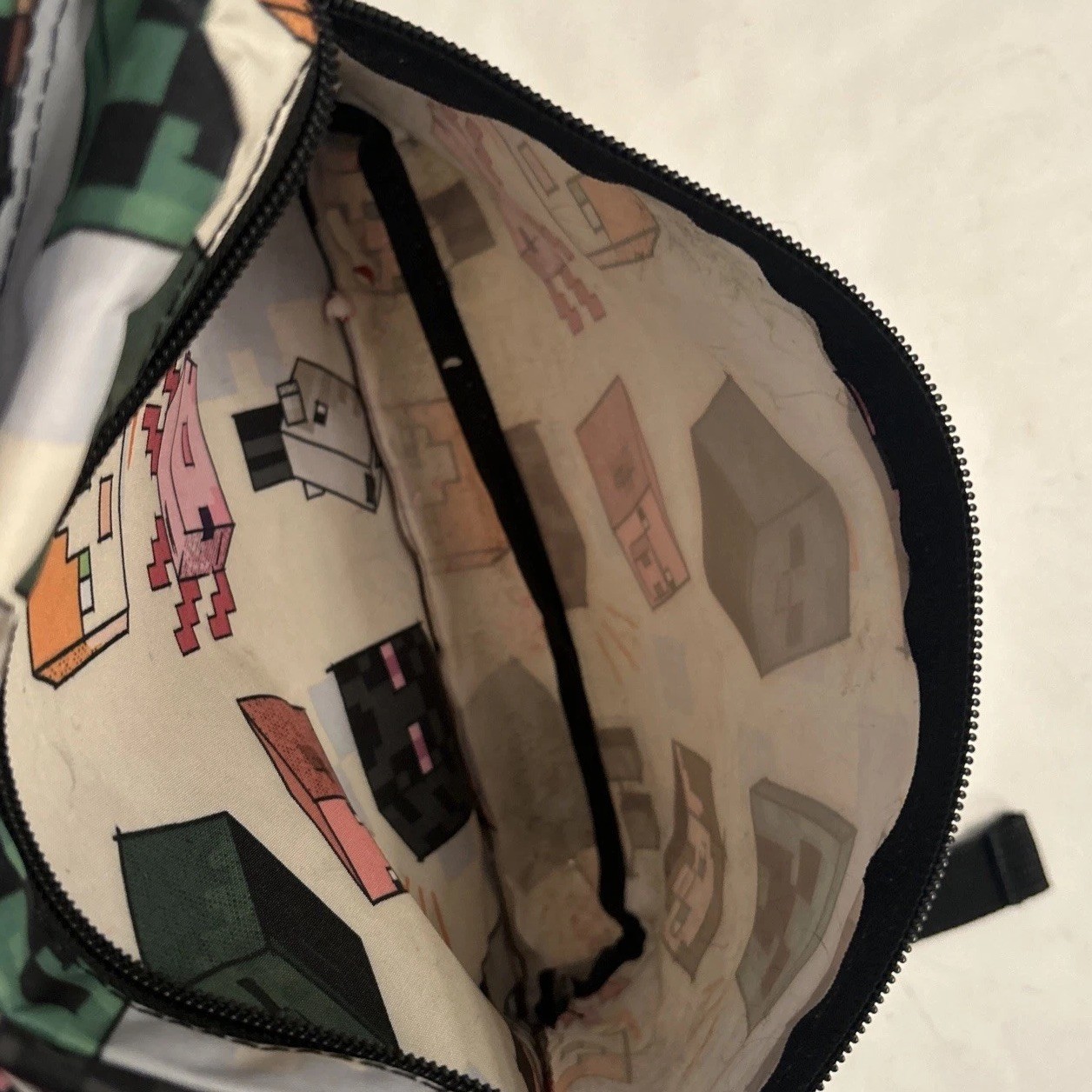 Minecraft All Over Creeper Character Print 17″ Backpack with Laptop Sleeve
