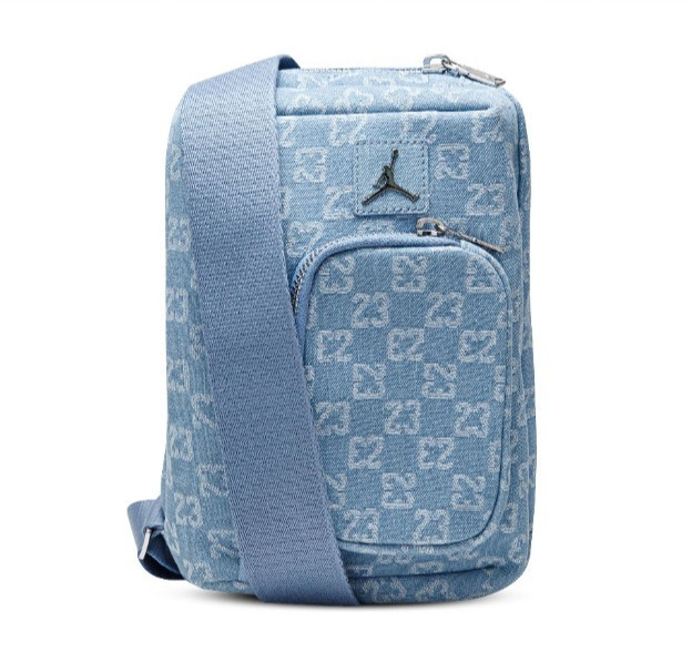Jordan Monogram Denim Crossbody Bag 23 Logo MA9062-571 Limited Edition New