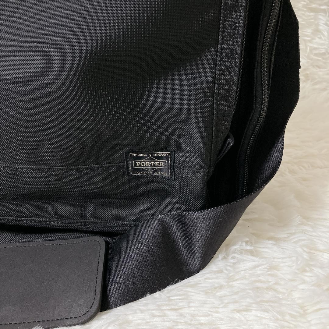 Authentic Porter Yoshida Kaban Ains Business Bag 2-Way Black Large 37cm Tall