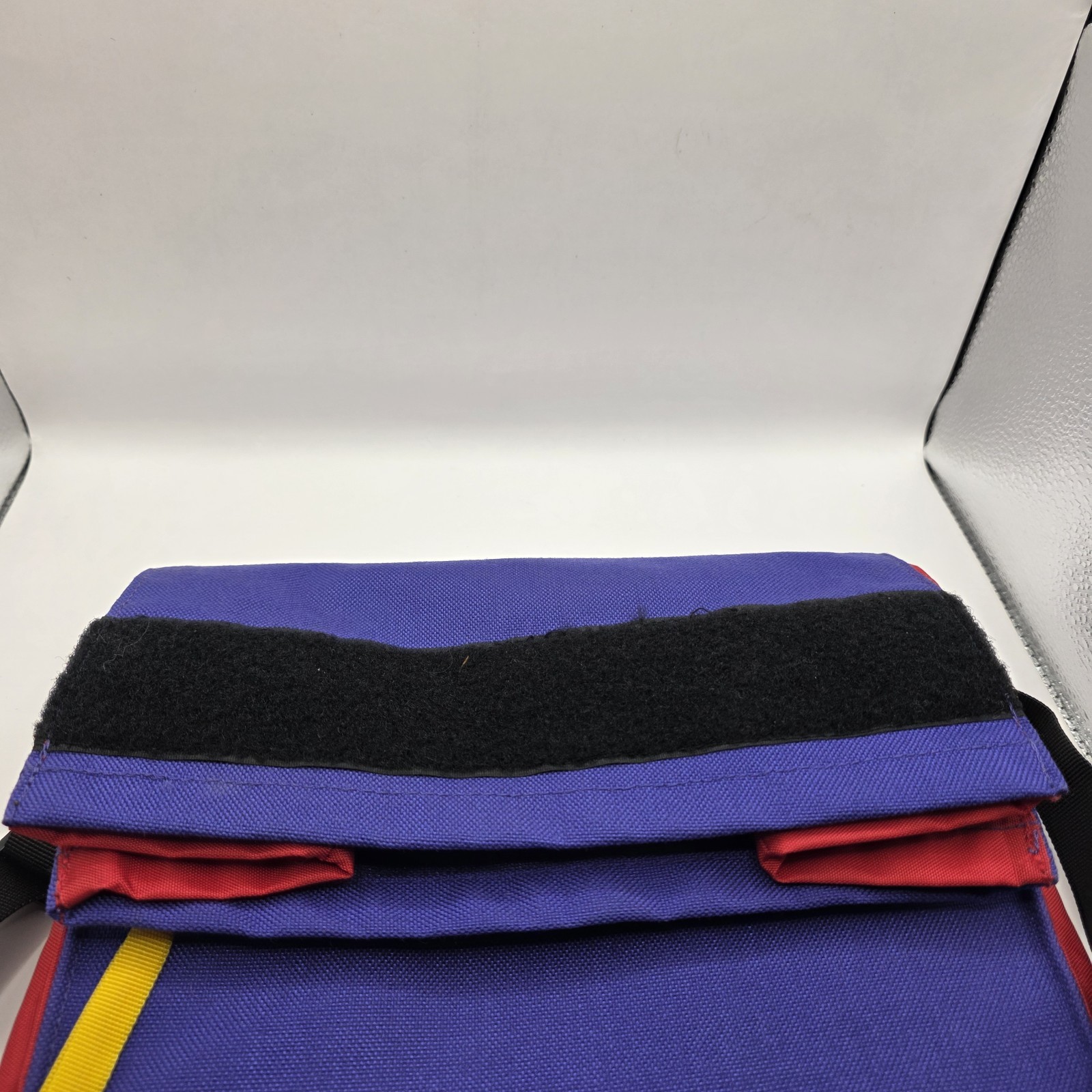 Vintage Kelty Over The Shoulder Roll Top Lunchbag Blue/Red 80’s