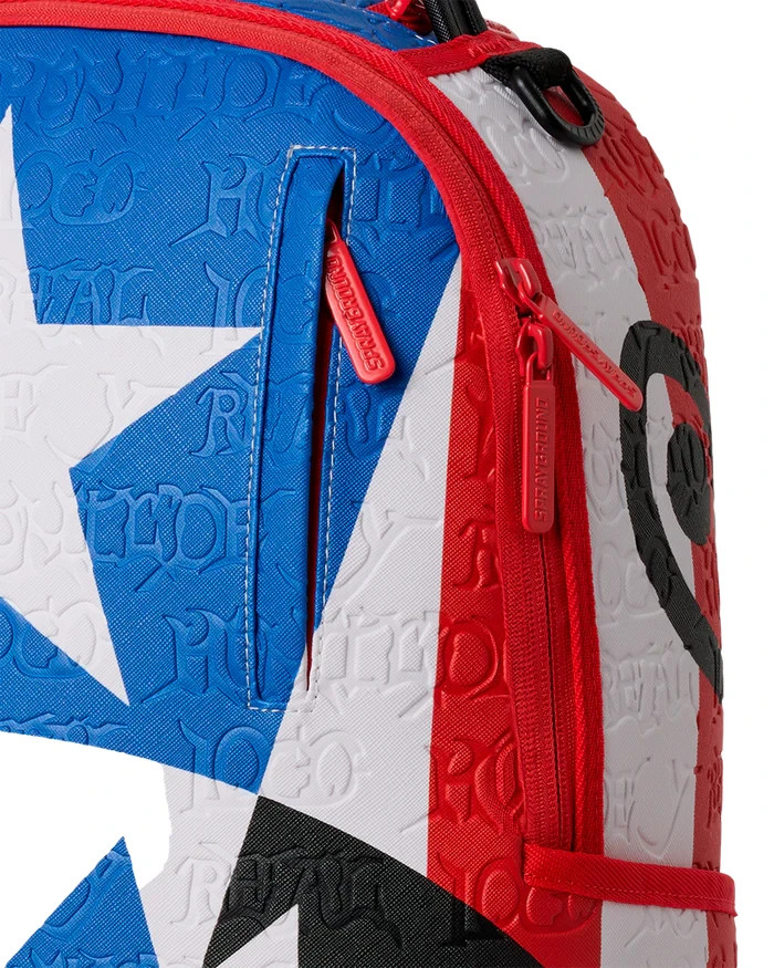 Sprayground Jon Z Puerto Rico Flag Backpack🔥New Black Bookbag Kids School Bag