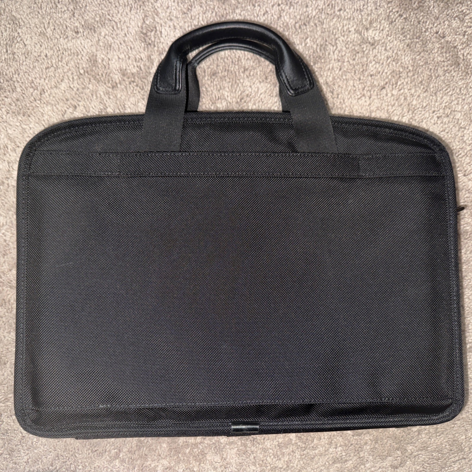 TUMI Alpha Expandable Organizer Briefcase Laptop Bag Black
