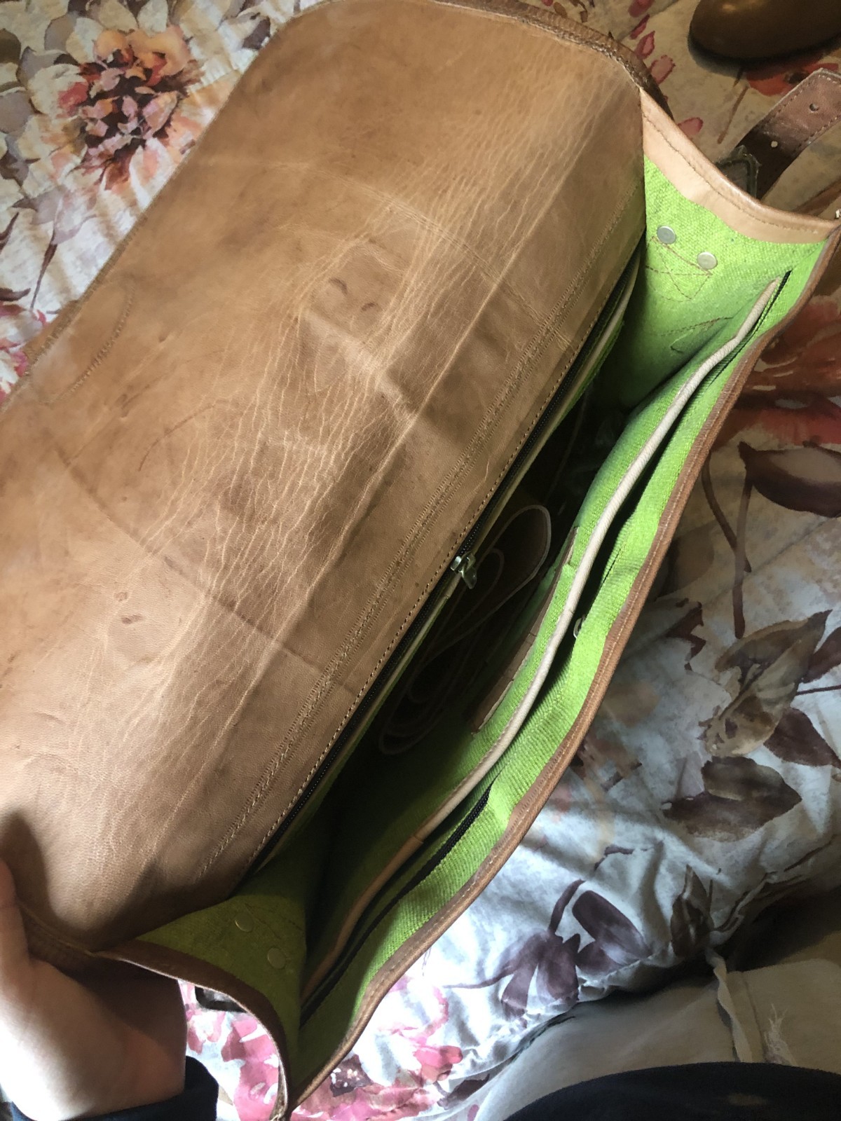 Cuero Large Vintage Handmade Leather Bag for Laptop – Brown