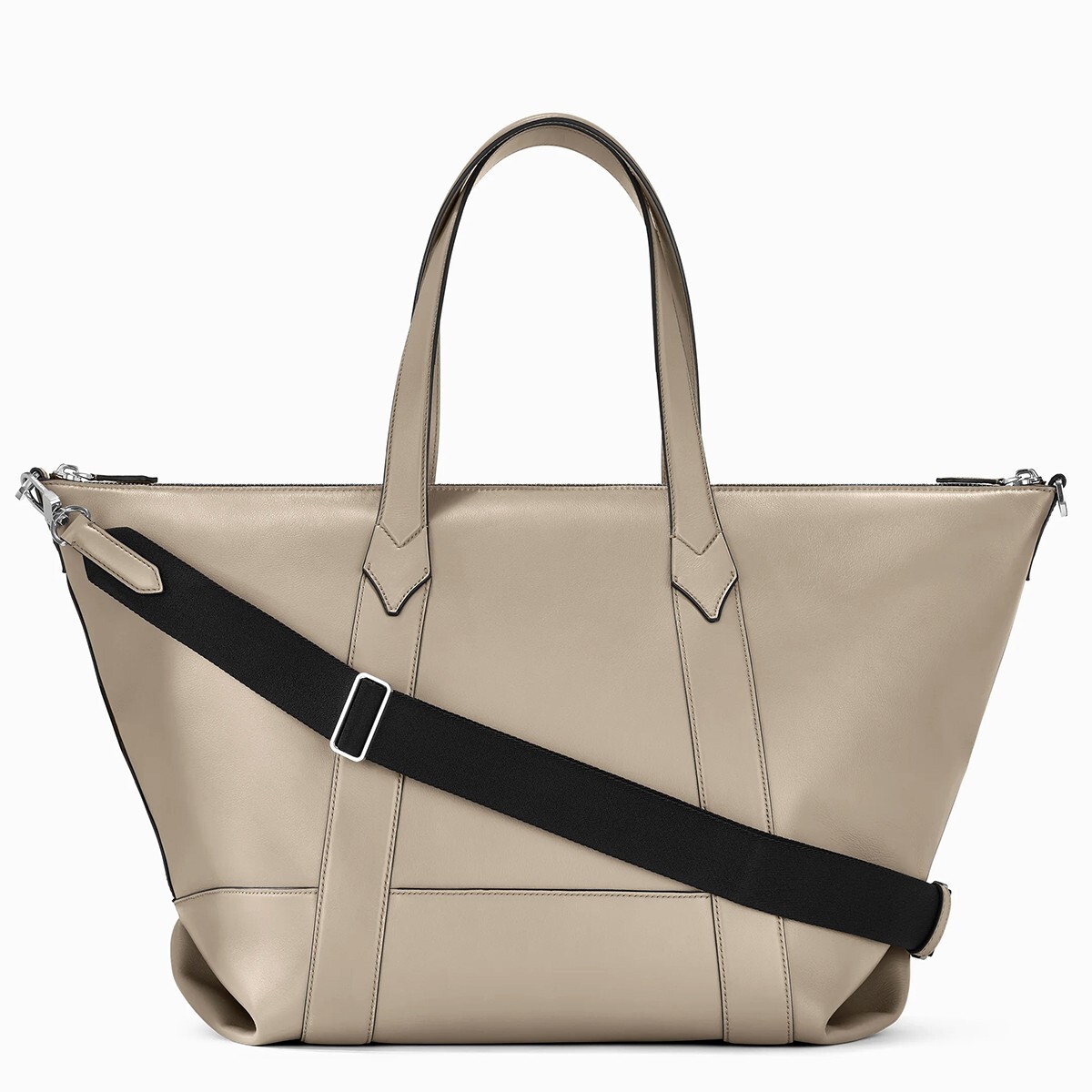 Montblanc Dusty Grey Soft Medium Leather Duffle Bag 131232 – New