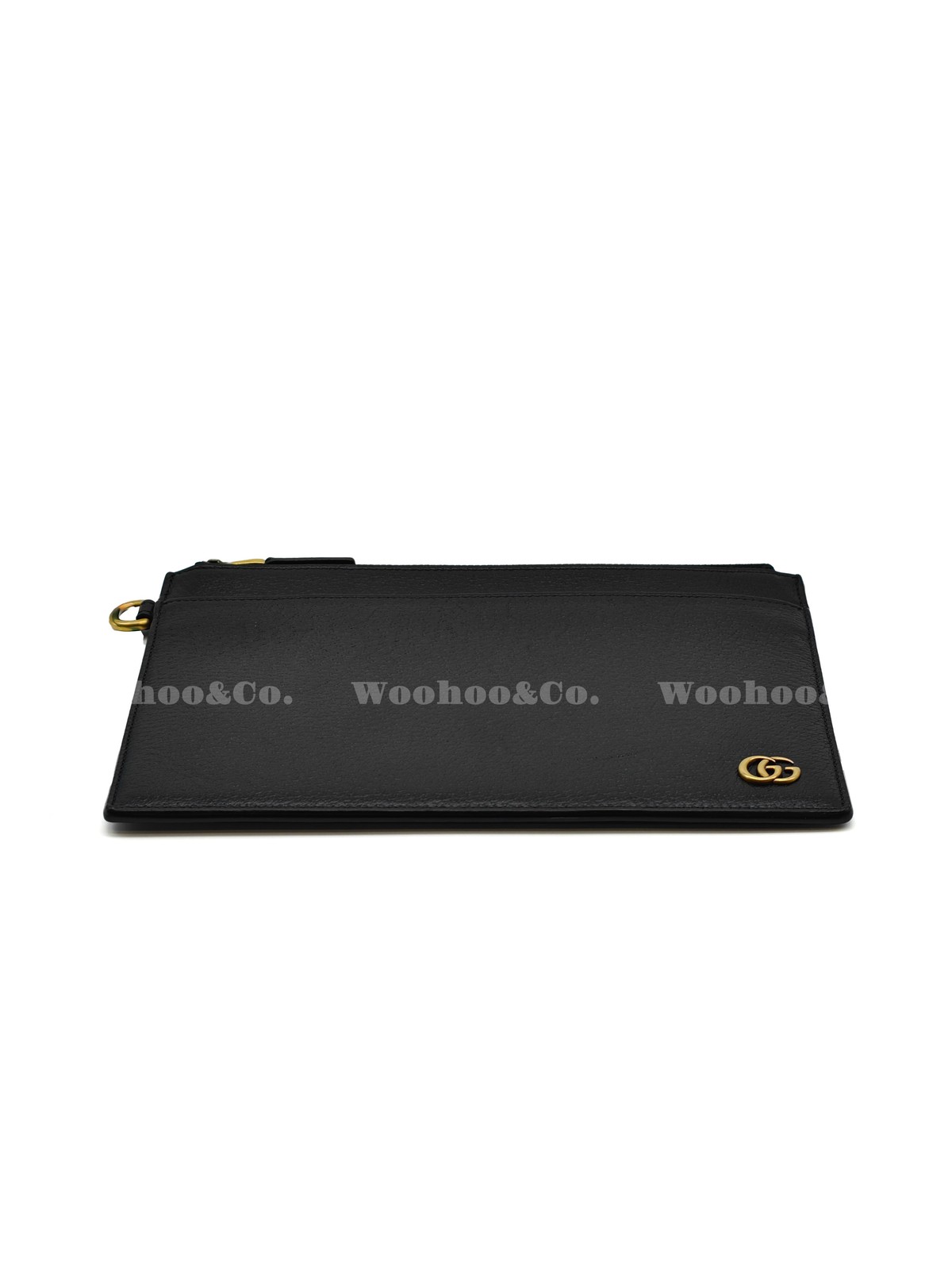 GUCCI GG Marmont Gold Logo Grain Leather Handbag For Men 9.4×6.8 in