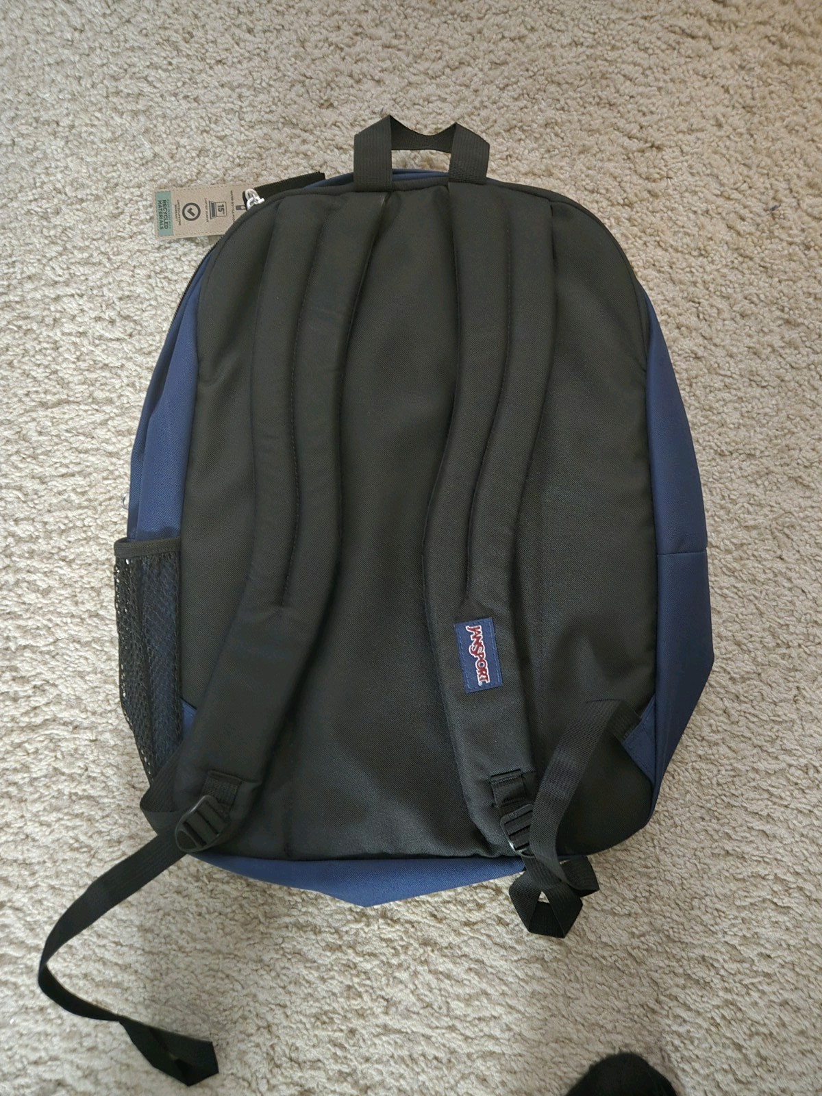 JanSport Big Student Navy Blue Backpack w/ laptop sleeve (JS0A47JK04S) NWT