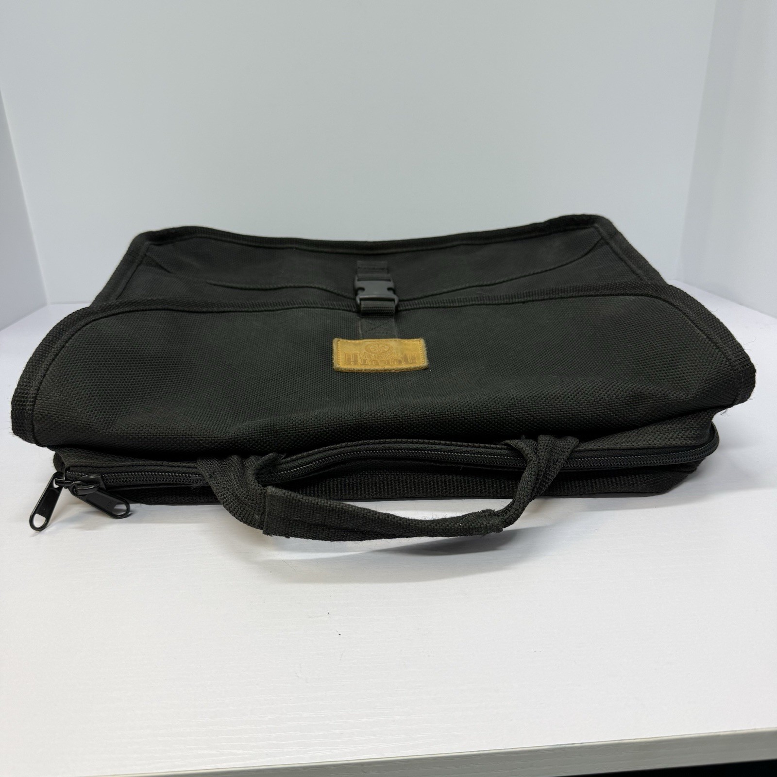 Duluth Trading Co Black Briefcase Laptop Bag Multi-Pocket Work Messenger Case