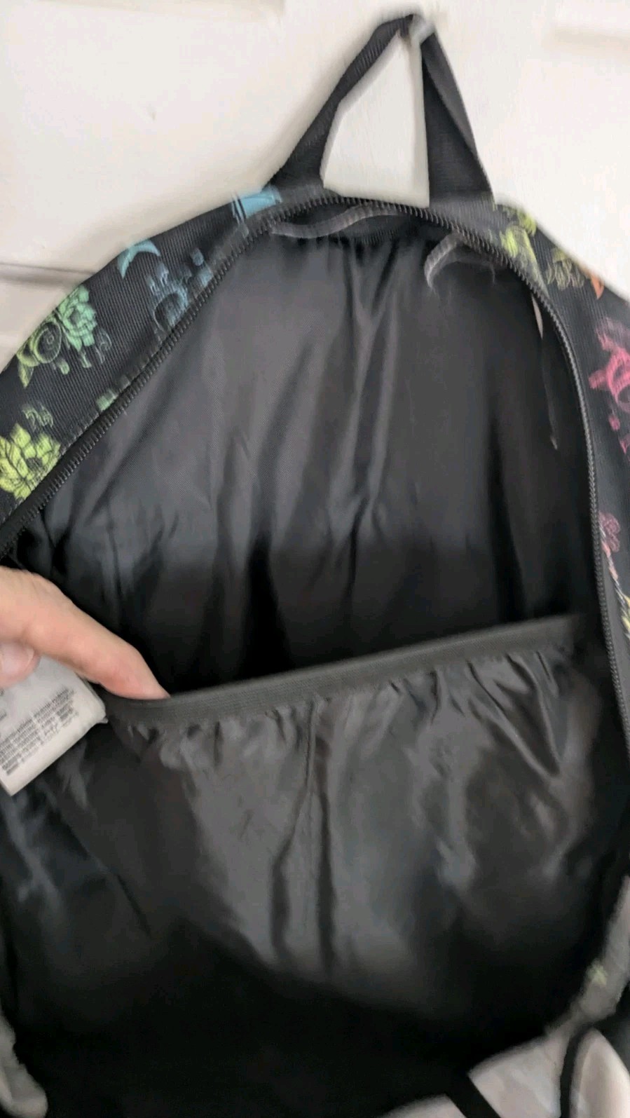 Hurley black ocean theme Shark Fish school backpack book bag READ