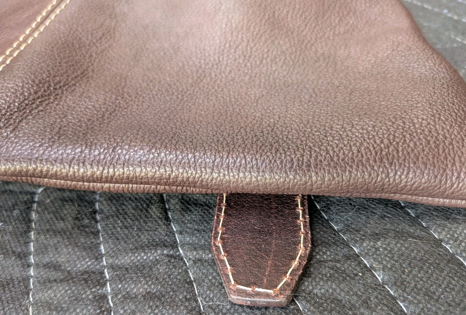 Claudia Firenze Italian Leather Crossbody Messenger Bag Brown Buckle Boho Travel