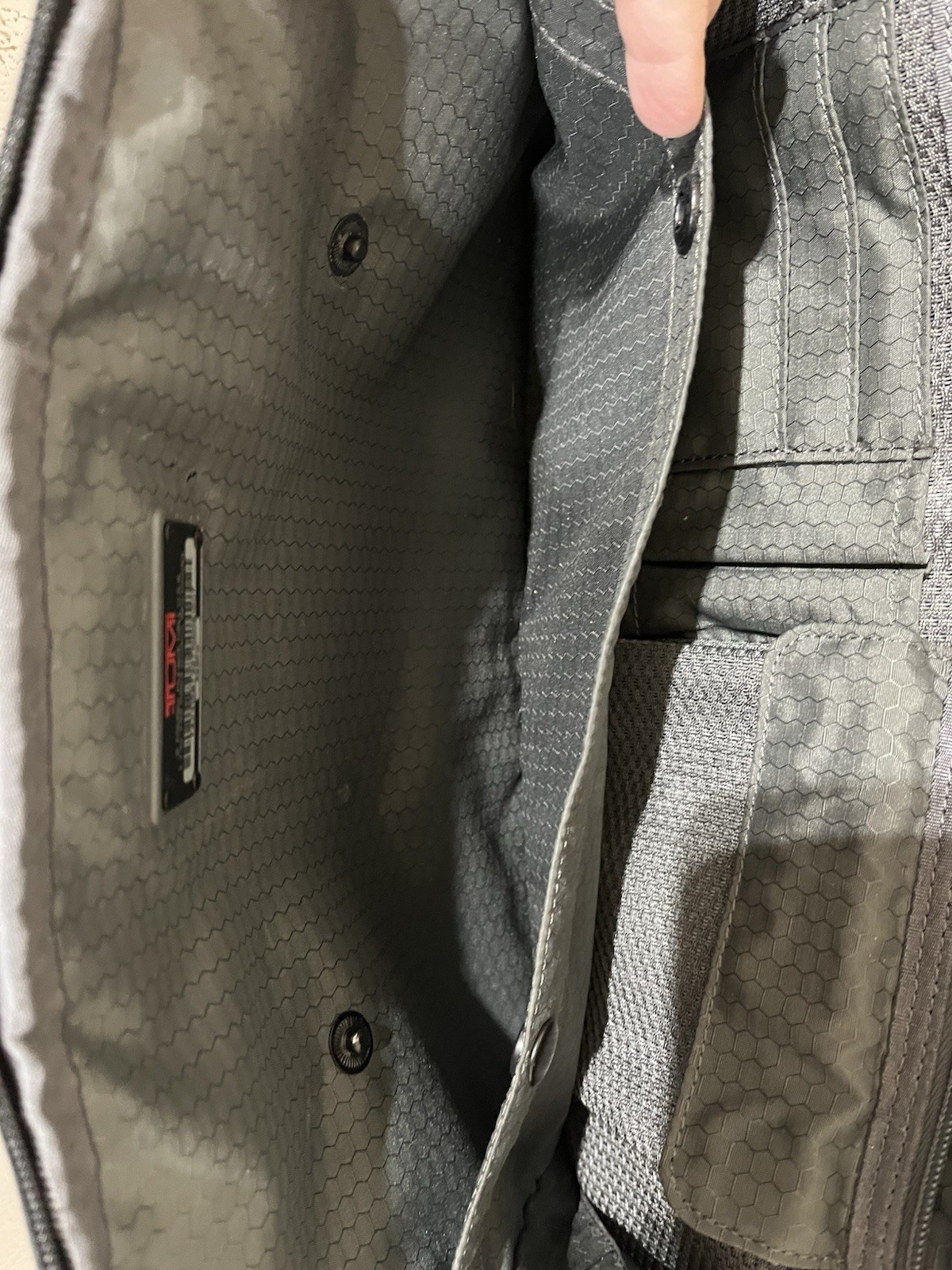 TUMI Boston 2Way Ballistic Nylon Duffle Bag Carry On Gray 525PW Strap (See Pics)