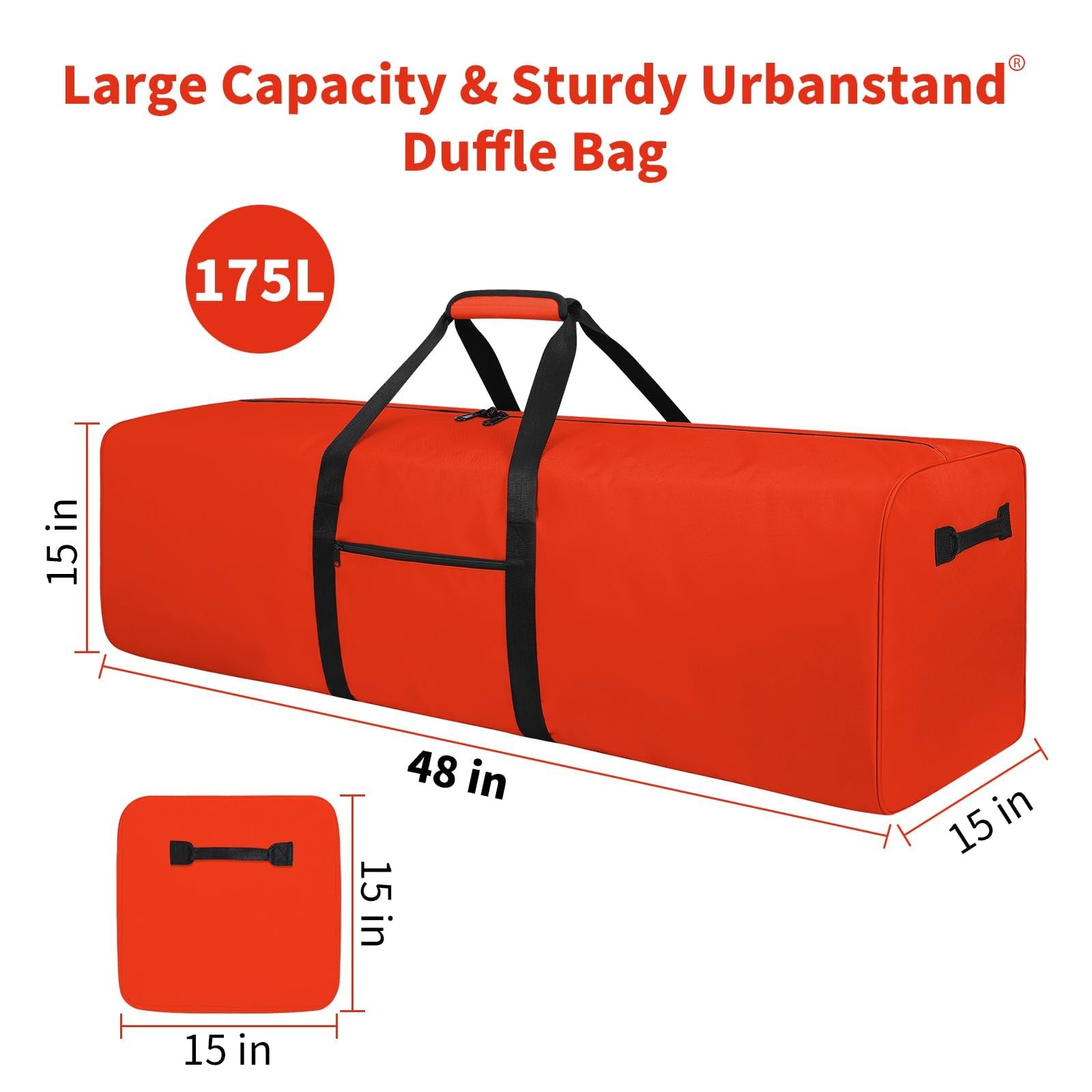 48 Inch Extra Large Duffle Bag for Travel, Sports Gear Storage Bag with 2-way…