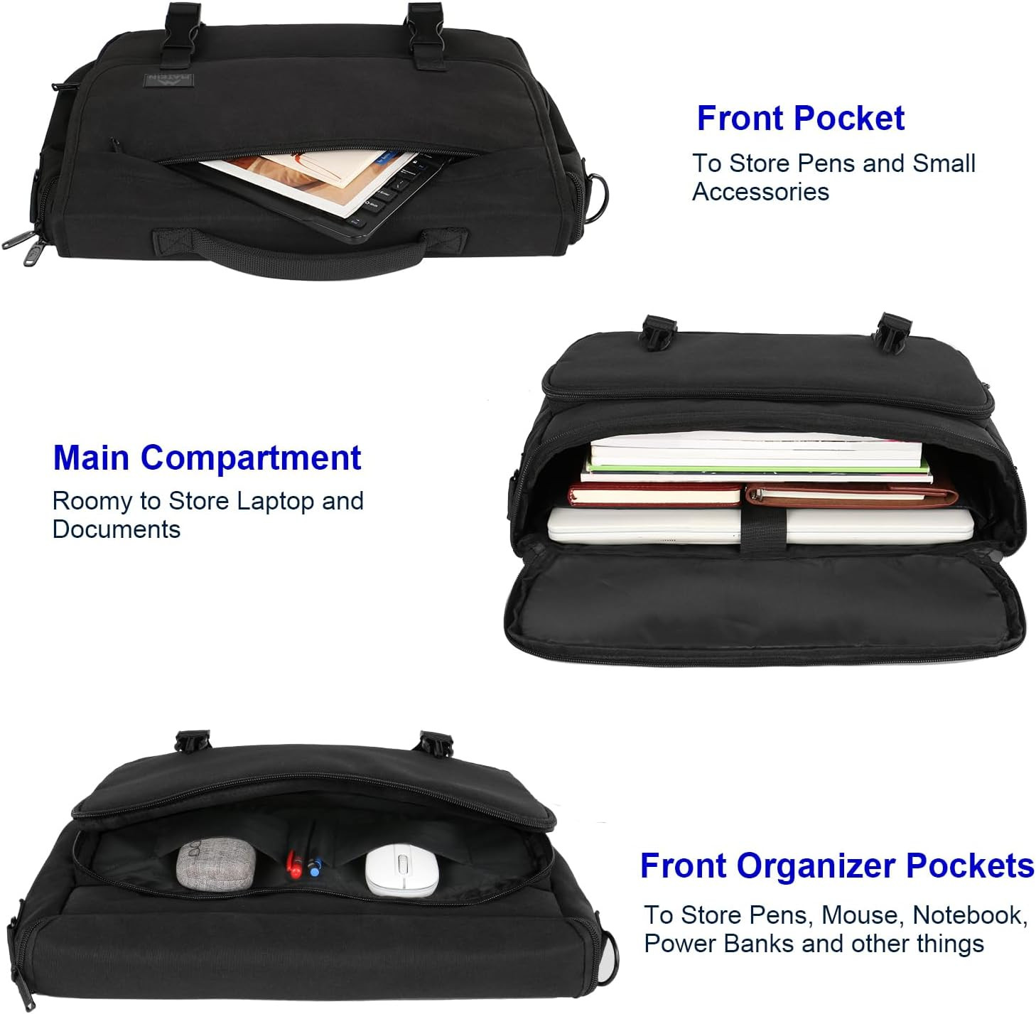 MATEIN Messenger Bag for Men, Briefcases Lightweight Men’S Laptop Bag 15.6 Inch