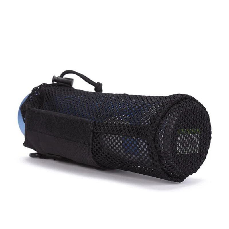 Tactical Molle Water Bottle Holder Outdoor Cycling Hiking Mesh Storage Bag