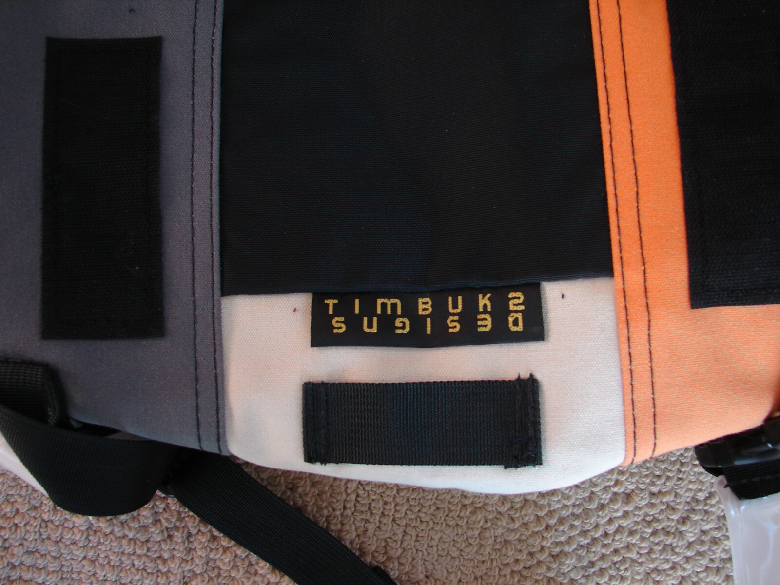 Yahoo Messenger TimBuk2 Messenger Laptop Bag Gray Orange Beige