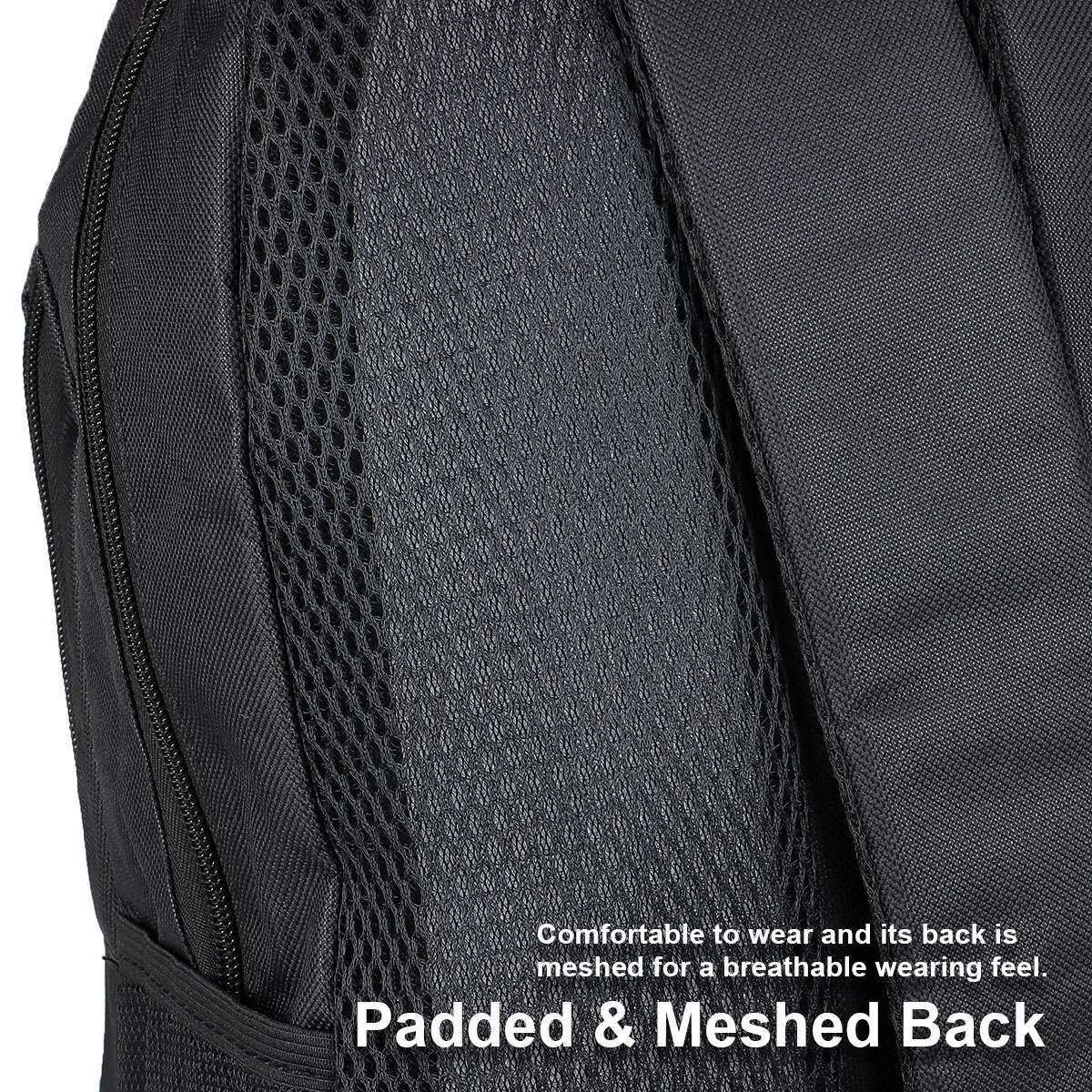 17″ Large Laptop Backpack Oxford Backpack Travel Business Bag w/ USB Charge Port