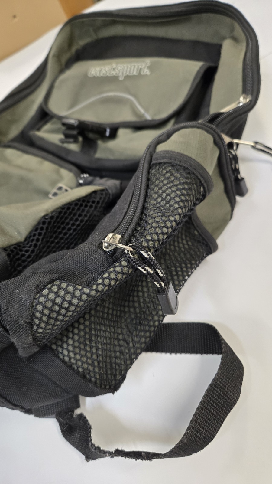 Vintage Eastsport Backpack Multi-Pocket Tactical Utility Rucksack Y2K Green