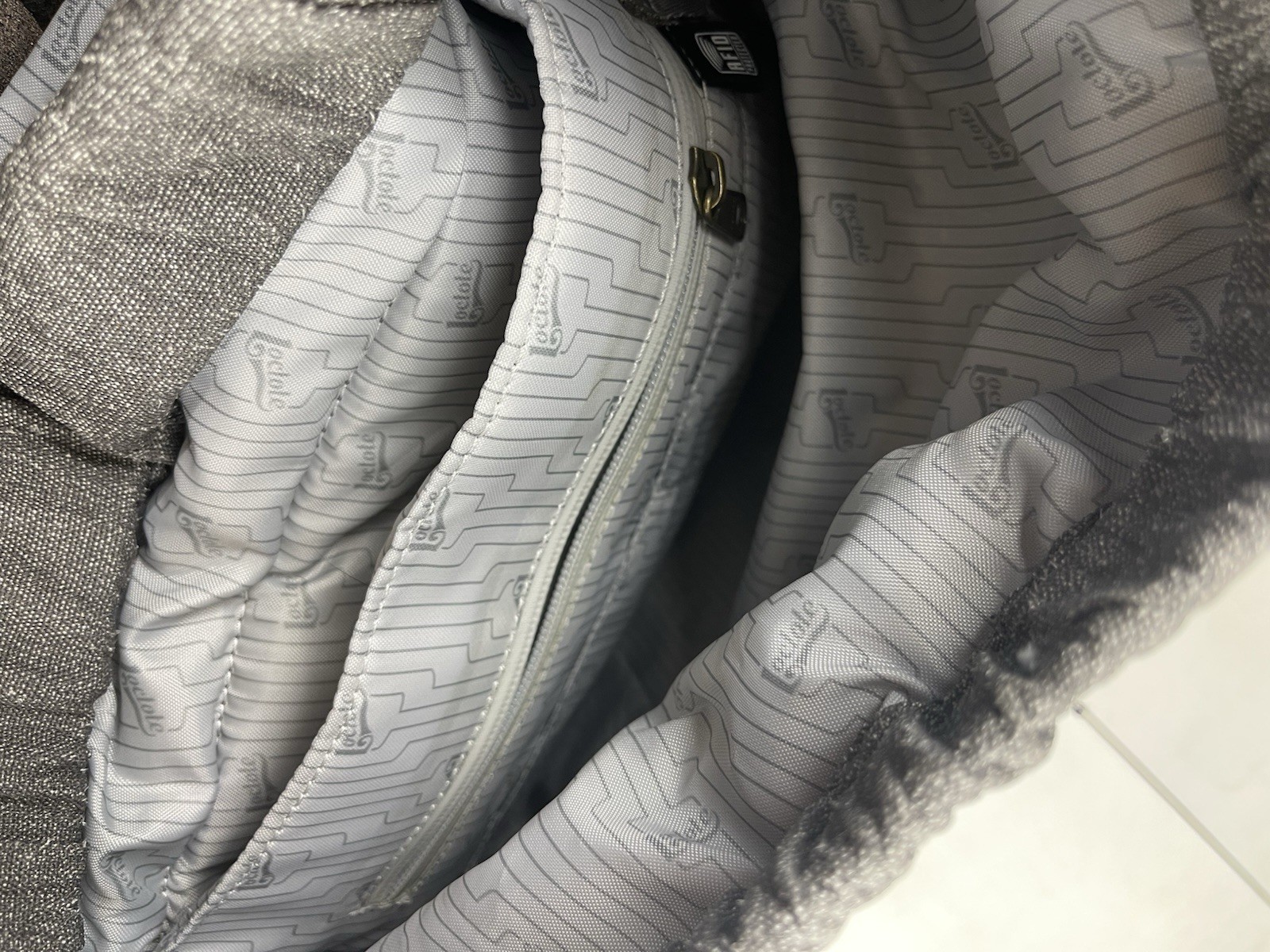 Loctote Cinch Pack Backpack Anti-Theft Bag Grey