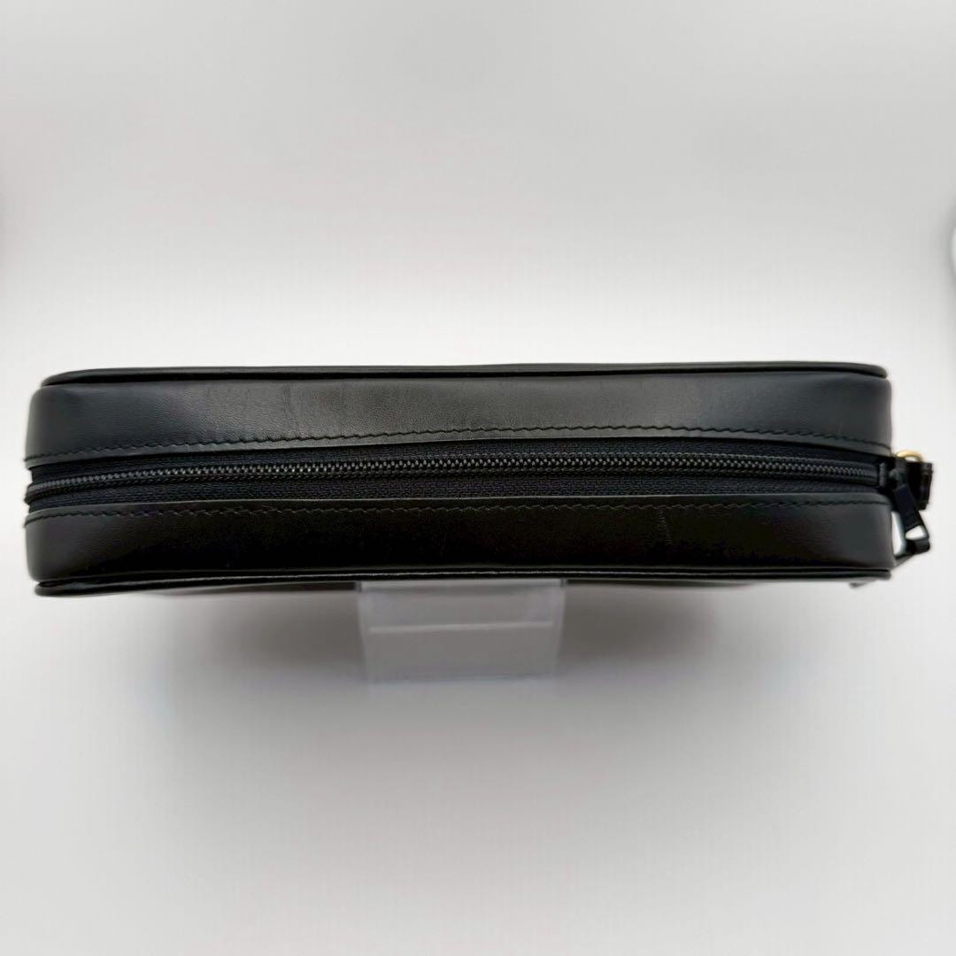 Dunhill Men’s Black Leather Second Bag Clutch Business Formal Vintage