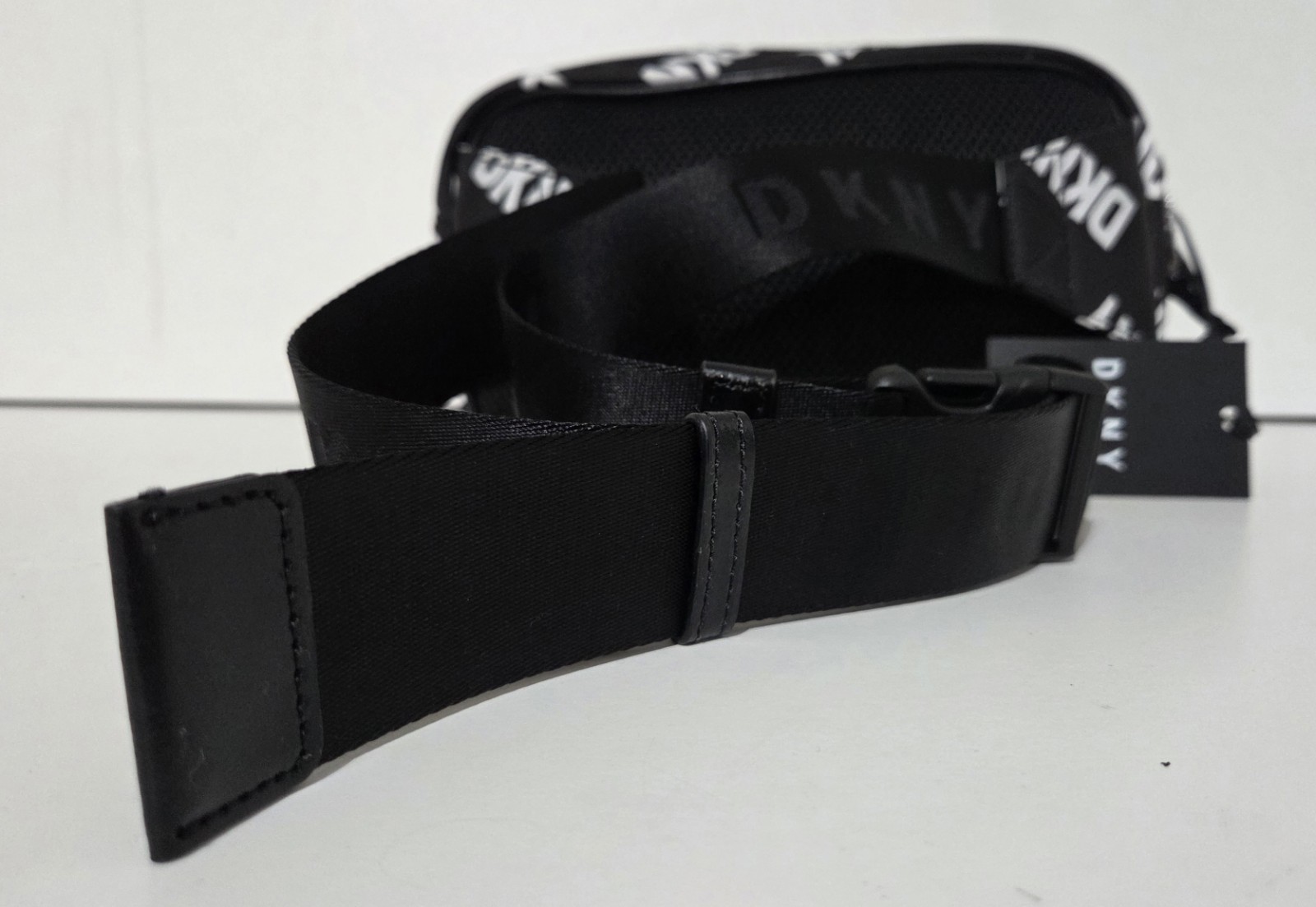DKNY Belt Bag Funny Black Pack All Over Logo Bum Bag Blk/wht One Size NWT