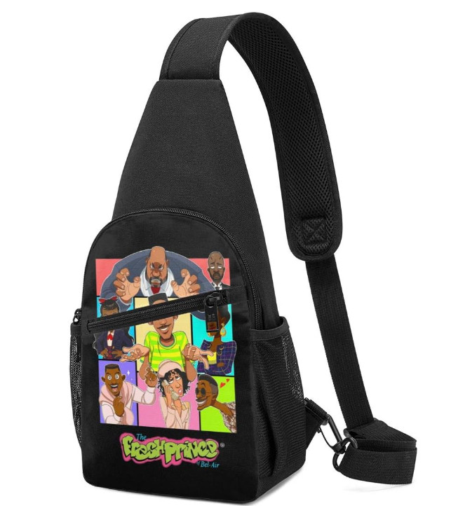 The Fresh Prince of Bel-Air Canvas Crossbody Sling Bag Adjustable Shoulder Strap