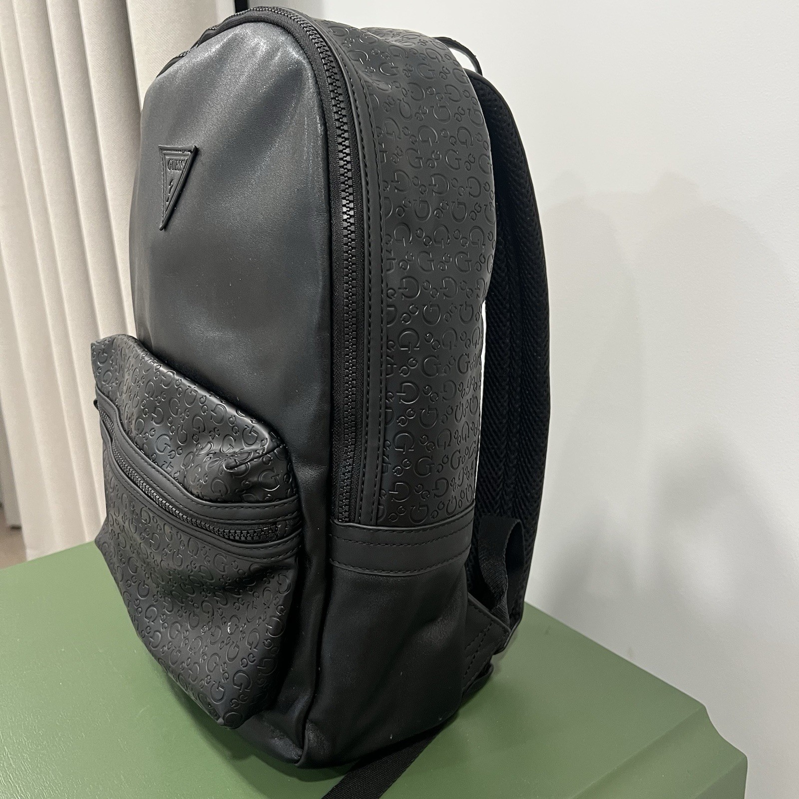 Guess Men’s Black Embossed Backpack