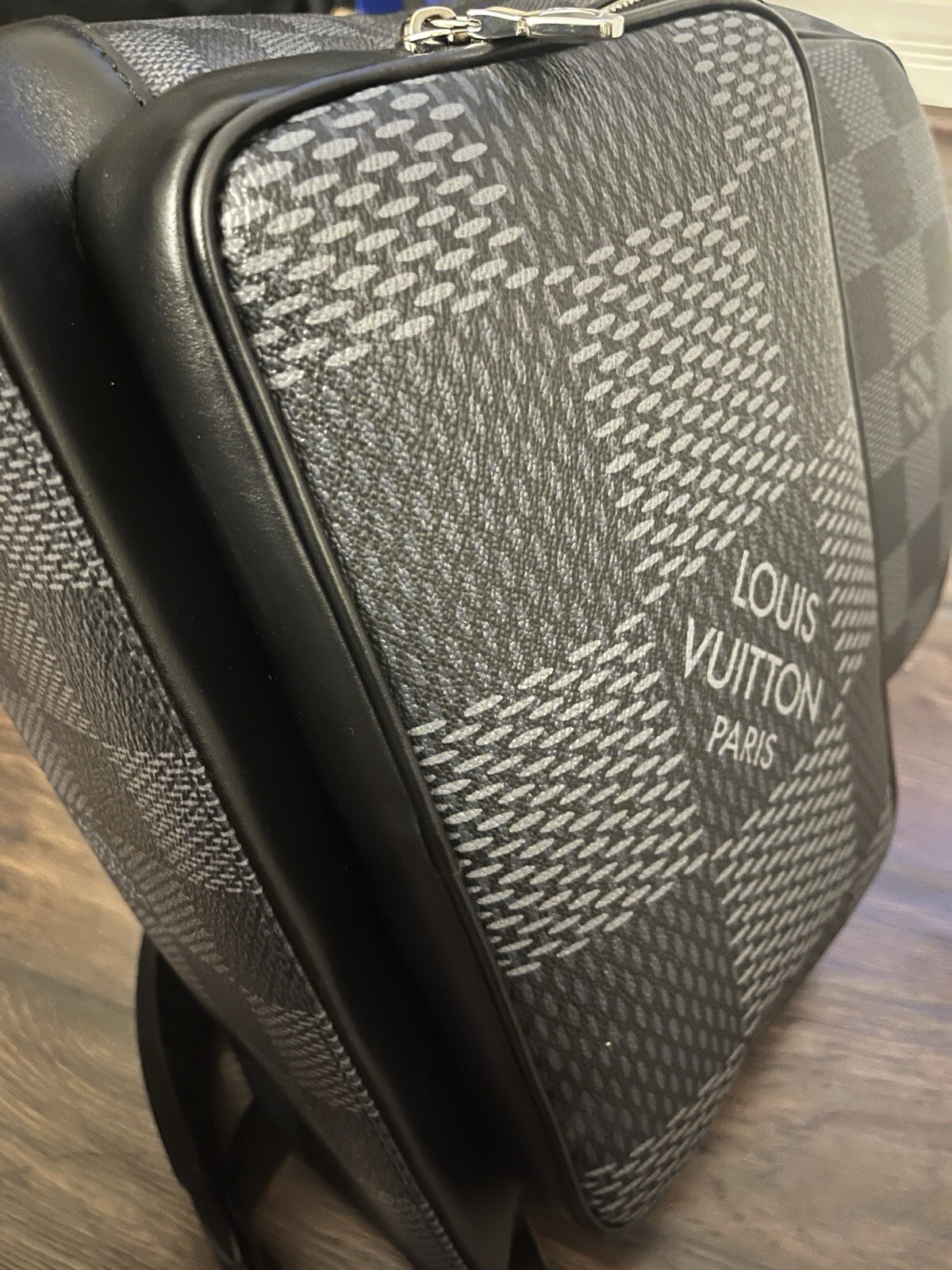 Louis Vuitton Campus Backpack Limited Edition Damier Graphite 3D Black N50009