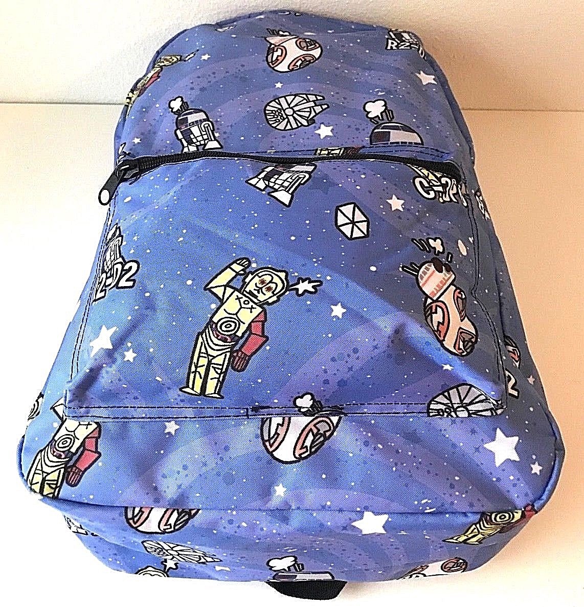 Disney Star Wars Droids Backpack BB8 R2D2 C-3PO Millennium Falcon School Travel