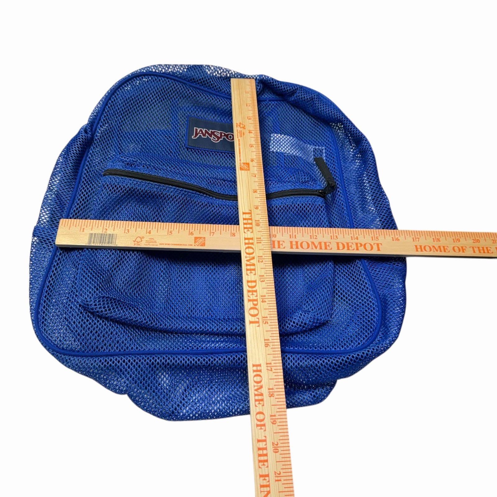 Jansport Royal Blue Mesh See Through Unisex Backpack
