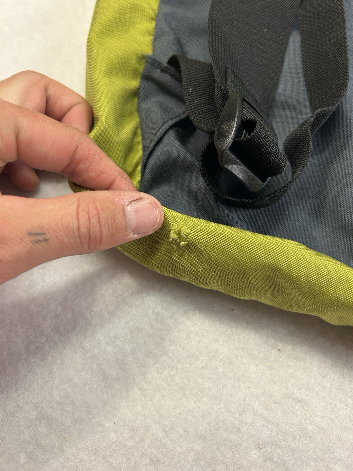 Rare TOM BIHN Early Design Daylight Backpack – Wasabi and Steel Cordura