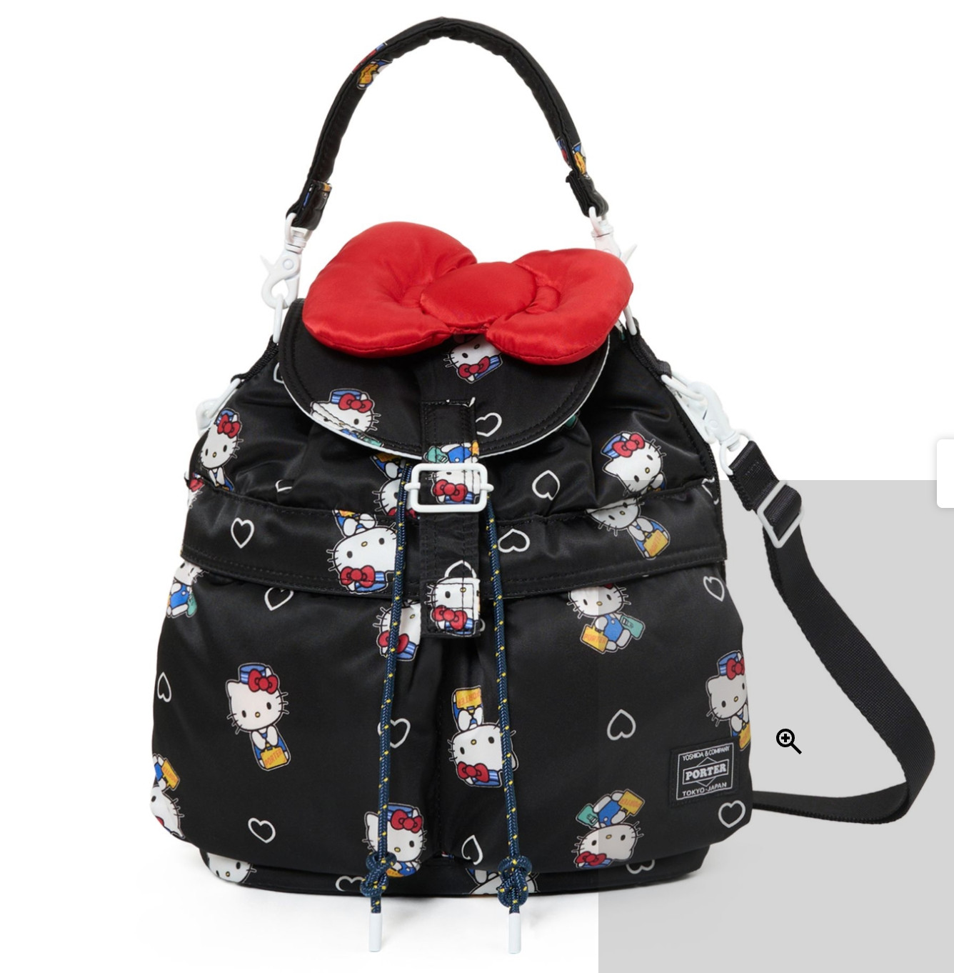PORTER × HELLO KITTY SACKPACK Yoshida & Co. 90th Anniversary Limited Edition bla