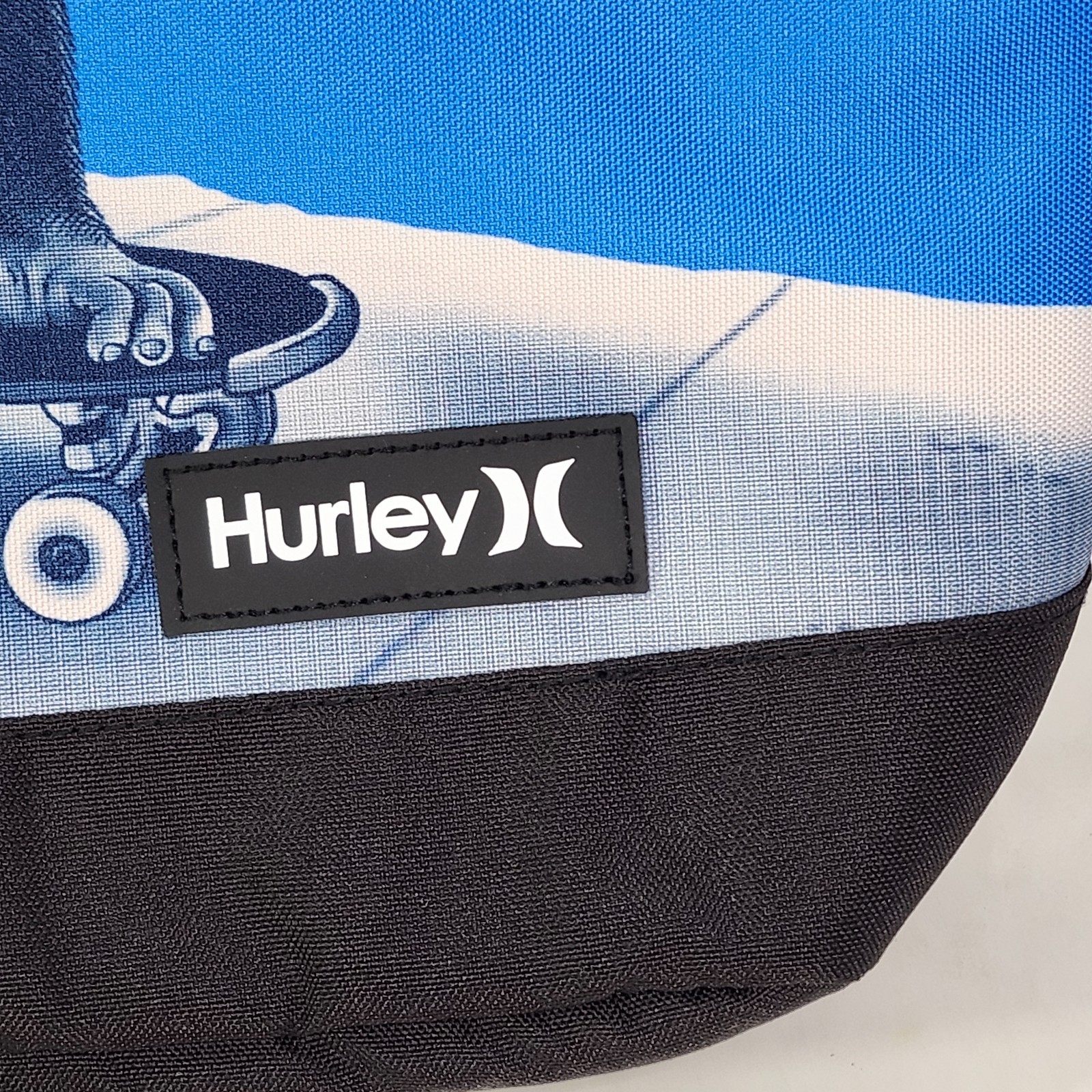 Hurley Backpack Skateboard Surfboard Monkey Blue 15″ Laptop Sleeve Tavel Bag NWT