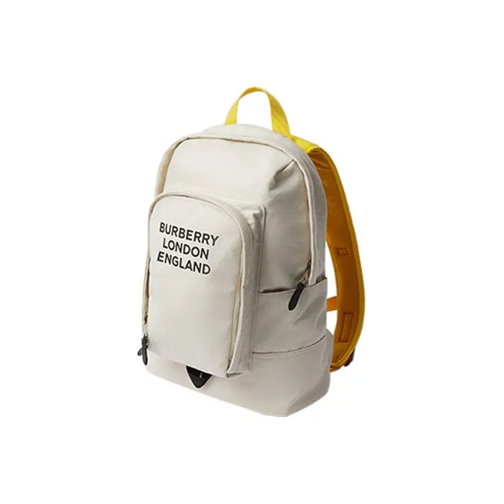 Burberry Cotton Twill Panelled with Nylon Backpack Men’s 11.8×5.1×16.5 in