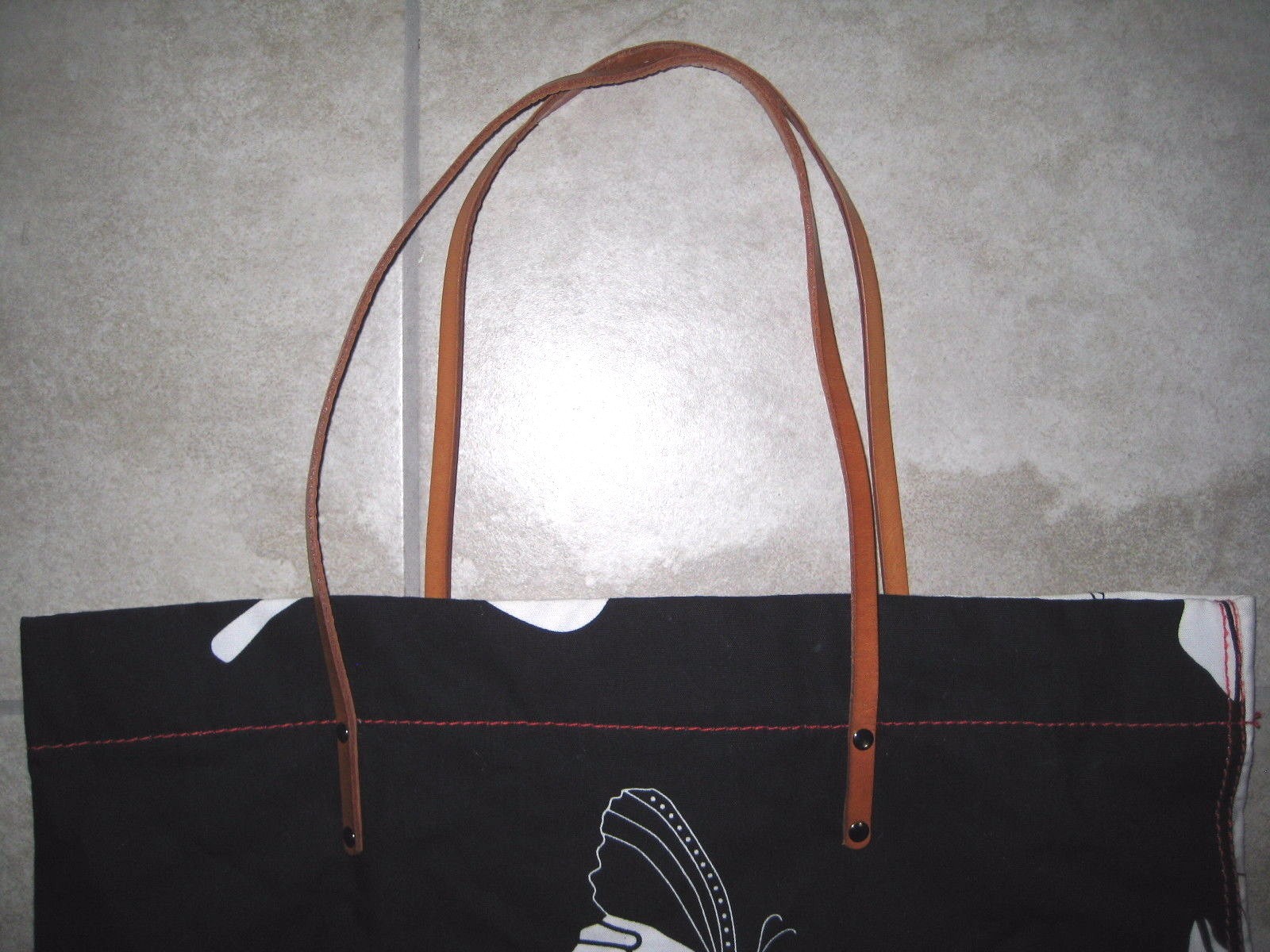 2012 Ali Rapp MFAH Houston Museum Mixed Media Ikea Artist Canvas Tote Bag USED