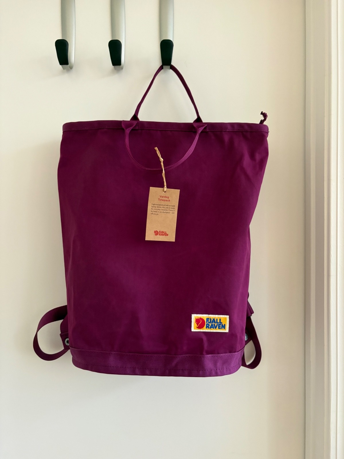 Fjallraven Vardag Totepack, Royal Purple, backpack and tote