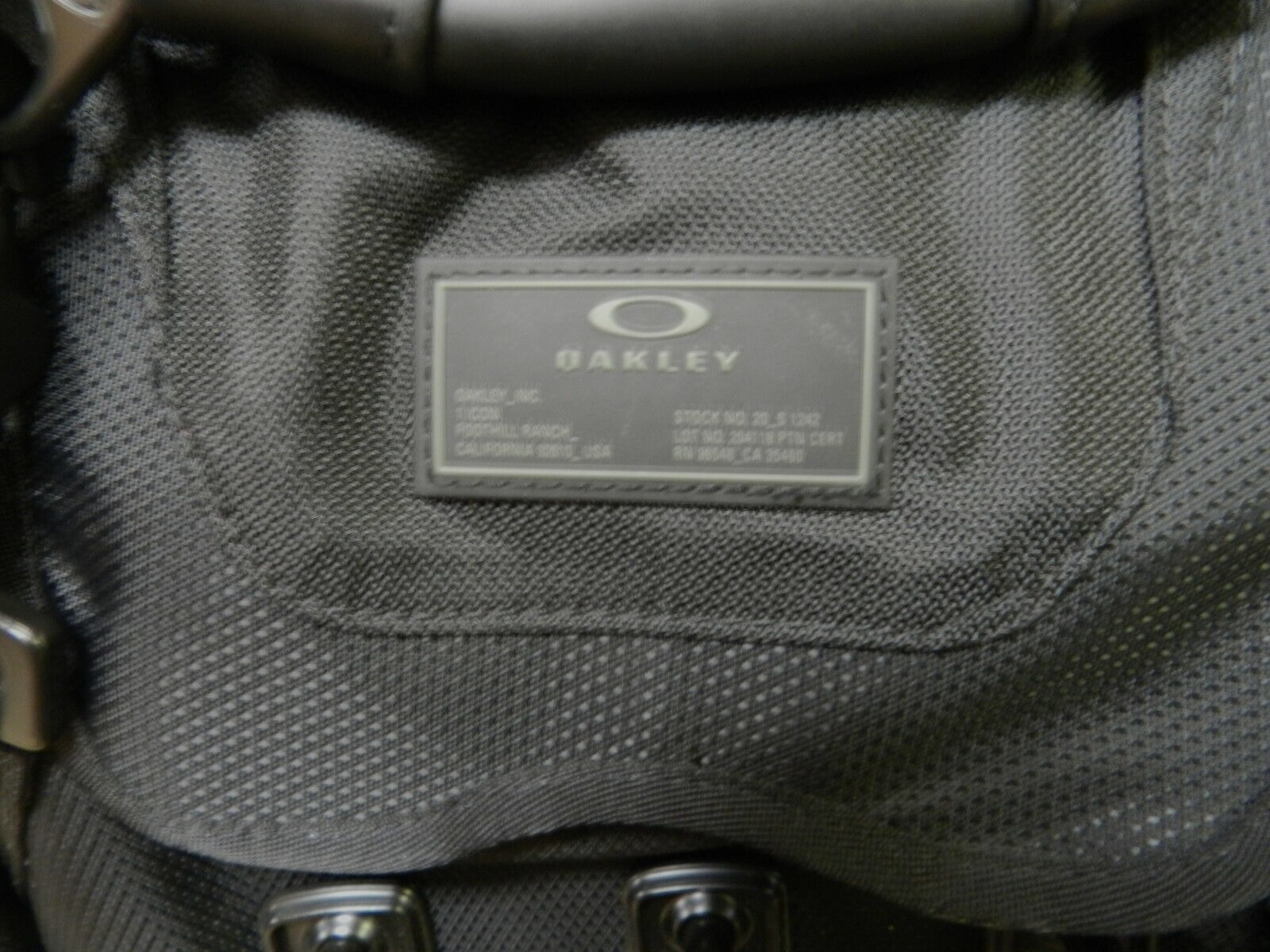 GENUINE Oakley Kitchen Sink TACTICAL Backpack 1 SIZE TALLE UNIQUE Stealthblack