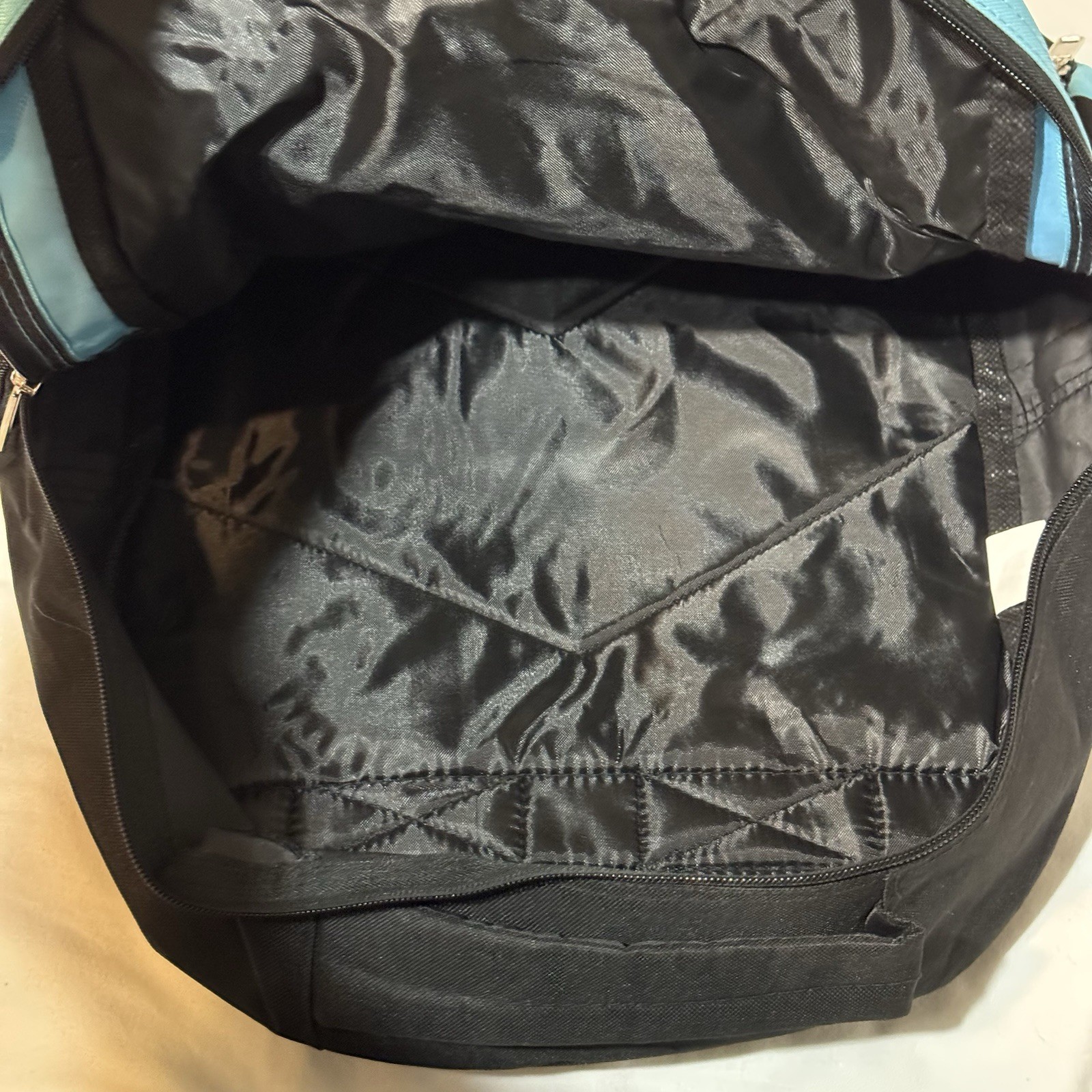 Blue & Black Multi-Pocket Backpack – Audio Port – Lightweight & Durable