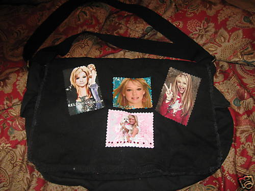 Montana, Duff, Tisdale, Clarkson messenger bag 100% cotton
