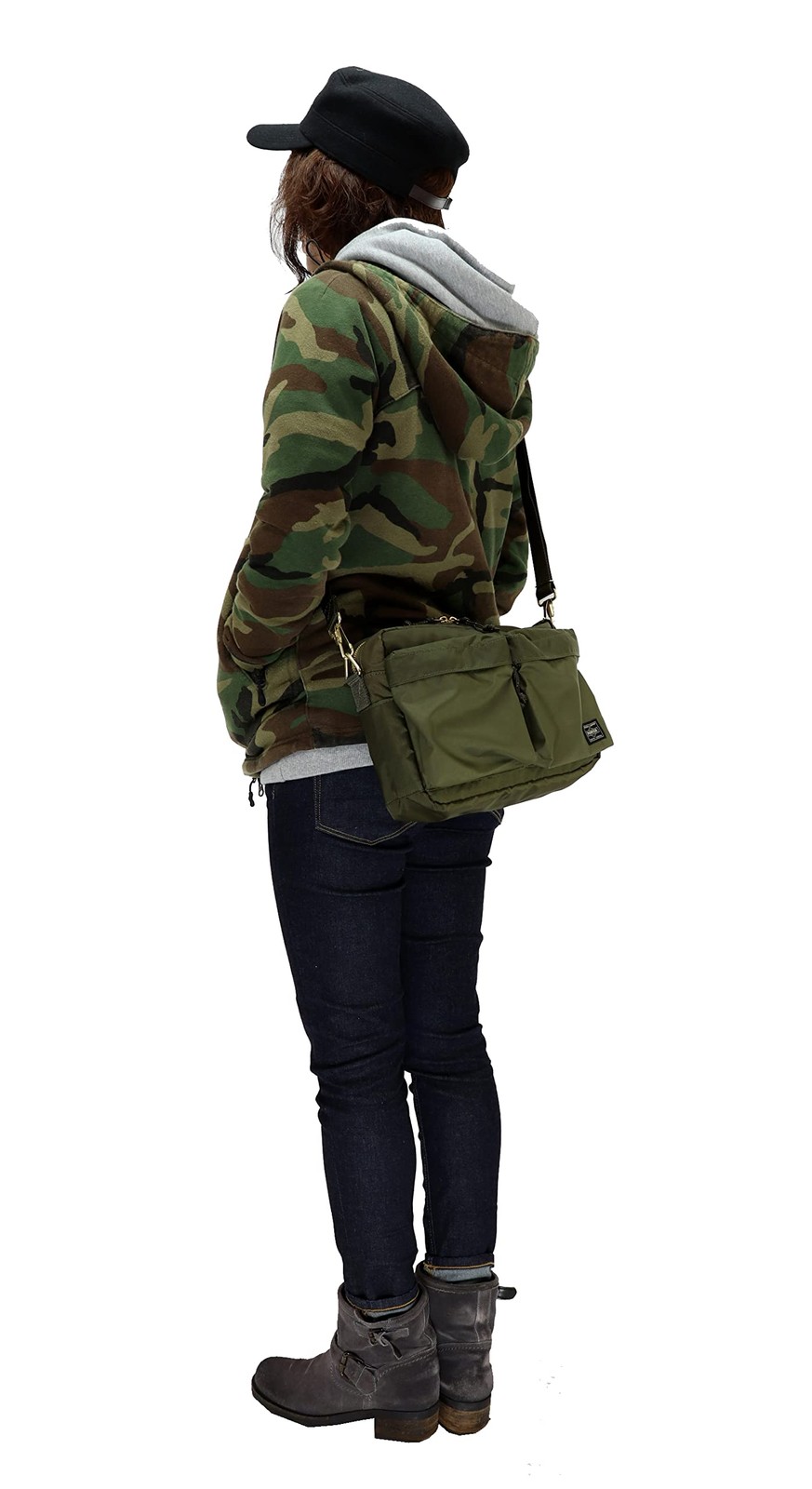 PORTER Yoshida & Co. Force Shoulder Bag (S) Olive Drab 855-05457