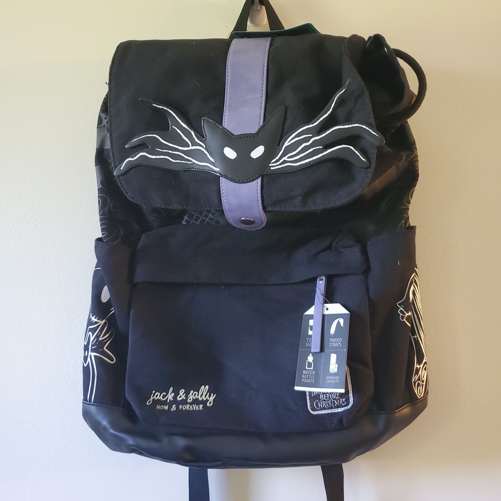 Disney Nightmare Before Christmas Jack & Sally Rucksack Backpack Now & Forever