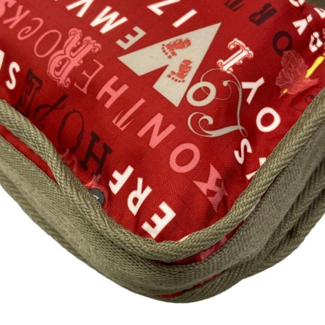 Lesportsac Shoulder Bag – Red Gray Beige Multi Flower / Mini