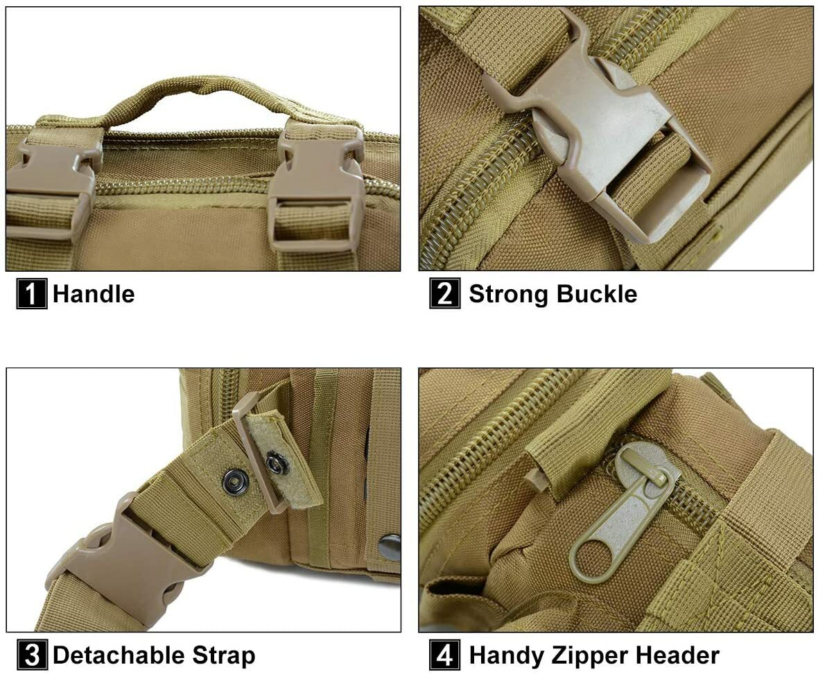 Tactical Waist Pack Deployment Bag Military Molle Waterproof Fanny Pouch US