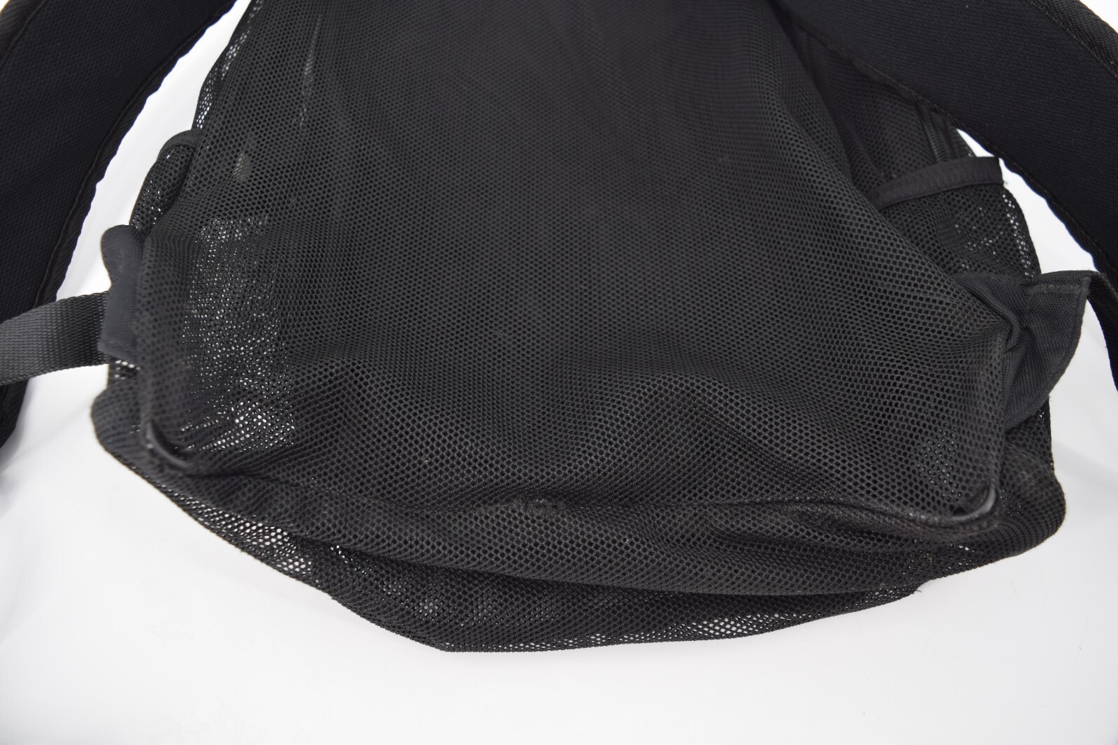 VTG Y2K Nike Mesh See Through Backpack Black 4 Pockets 18x13x5
