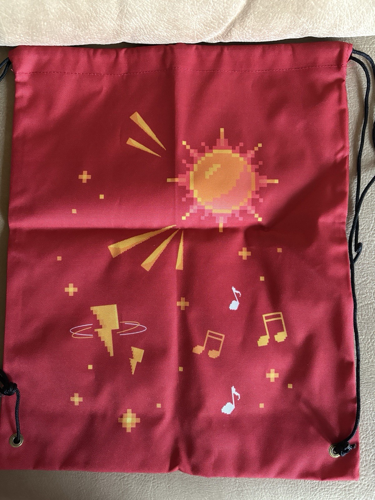 Rayban Red Retro/Gamer Drawstring Cinch Sack New