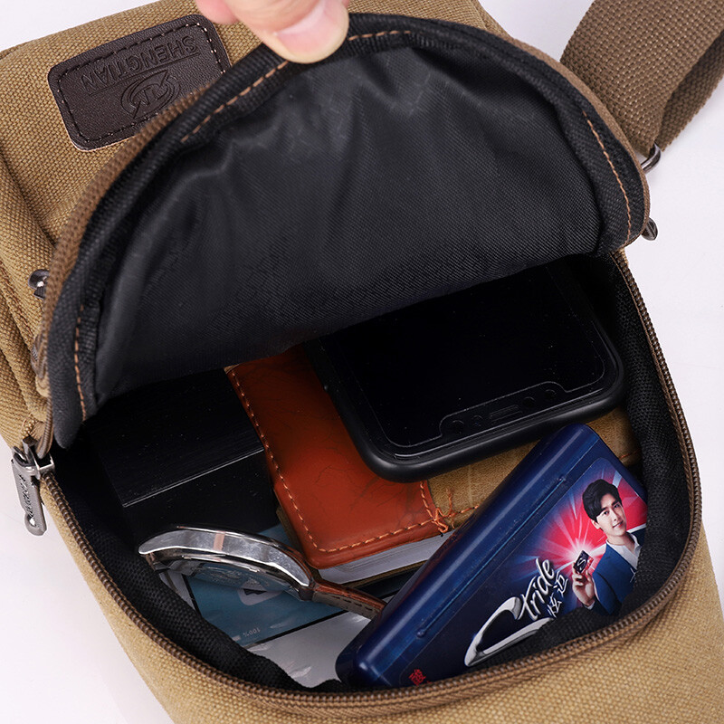 Men Chest Sling Bag Shoulder Pack Cross Body Handbag Sports Travel Backpack Gift