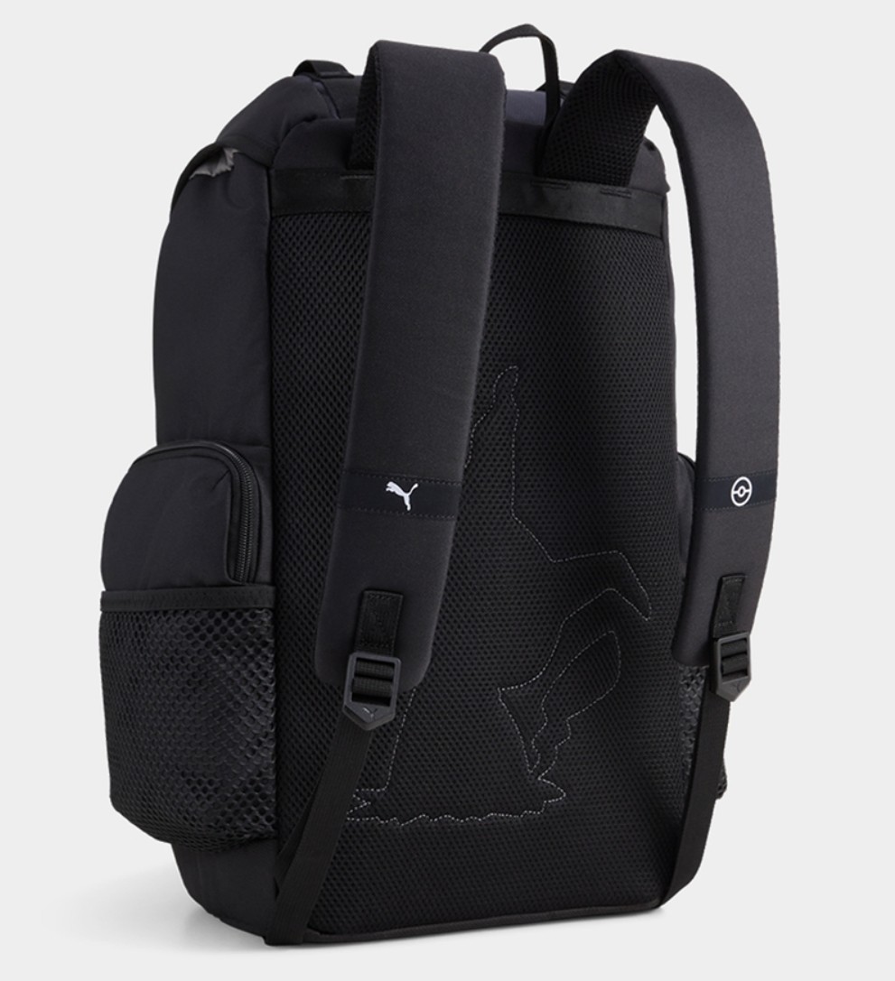PUMA x Pokemon Backpack Black Strong Gray Pikachu School Laptop Bag